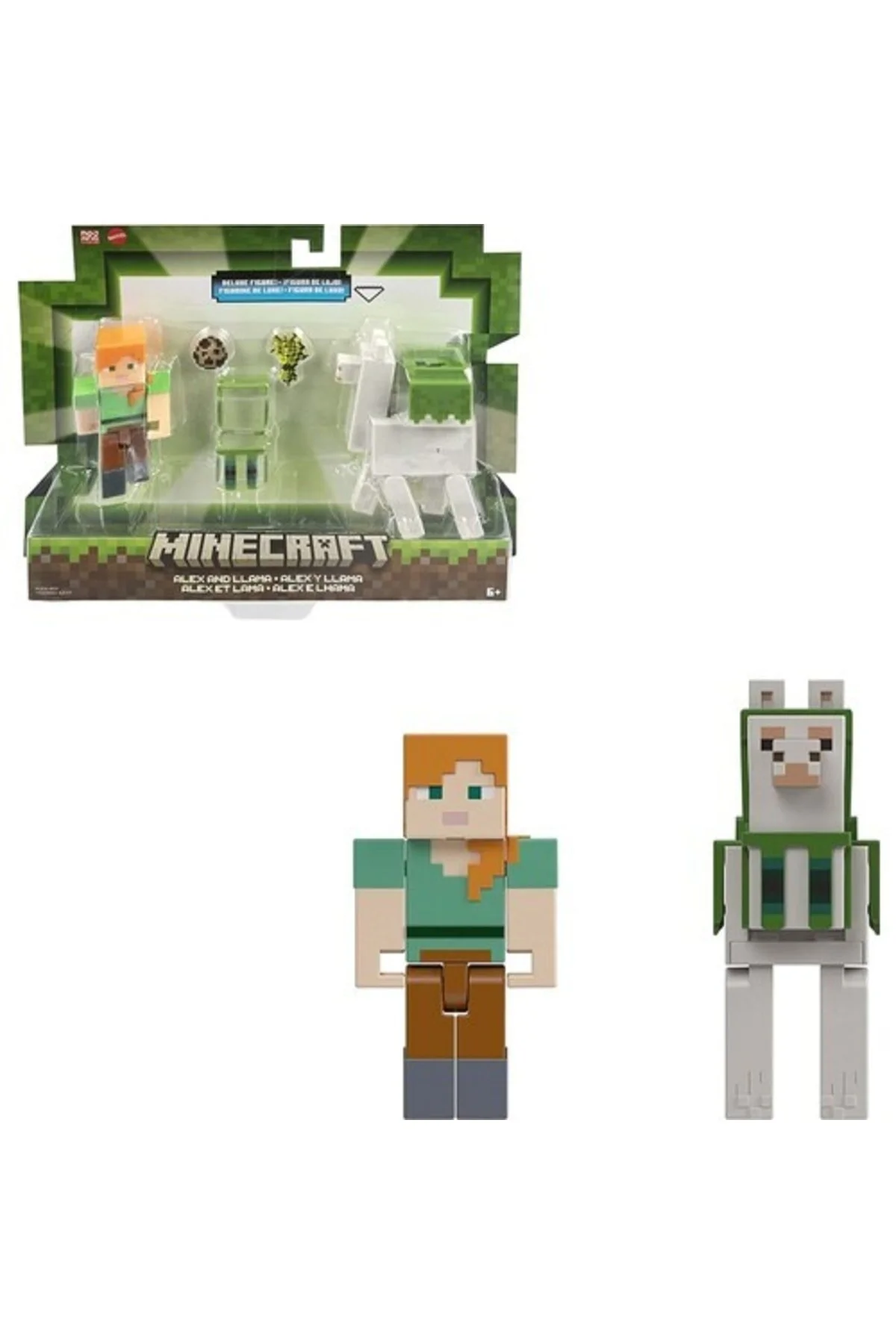 اسباب بازی های فیگور شخصیت MINECRAFT لوازم جانبی شکل 2 بسته GTT53 HLB30 محصول دارای مجوز Mattel