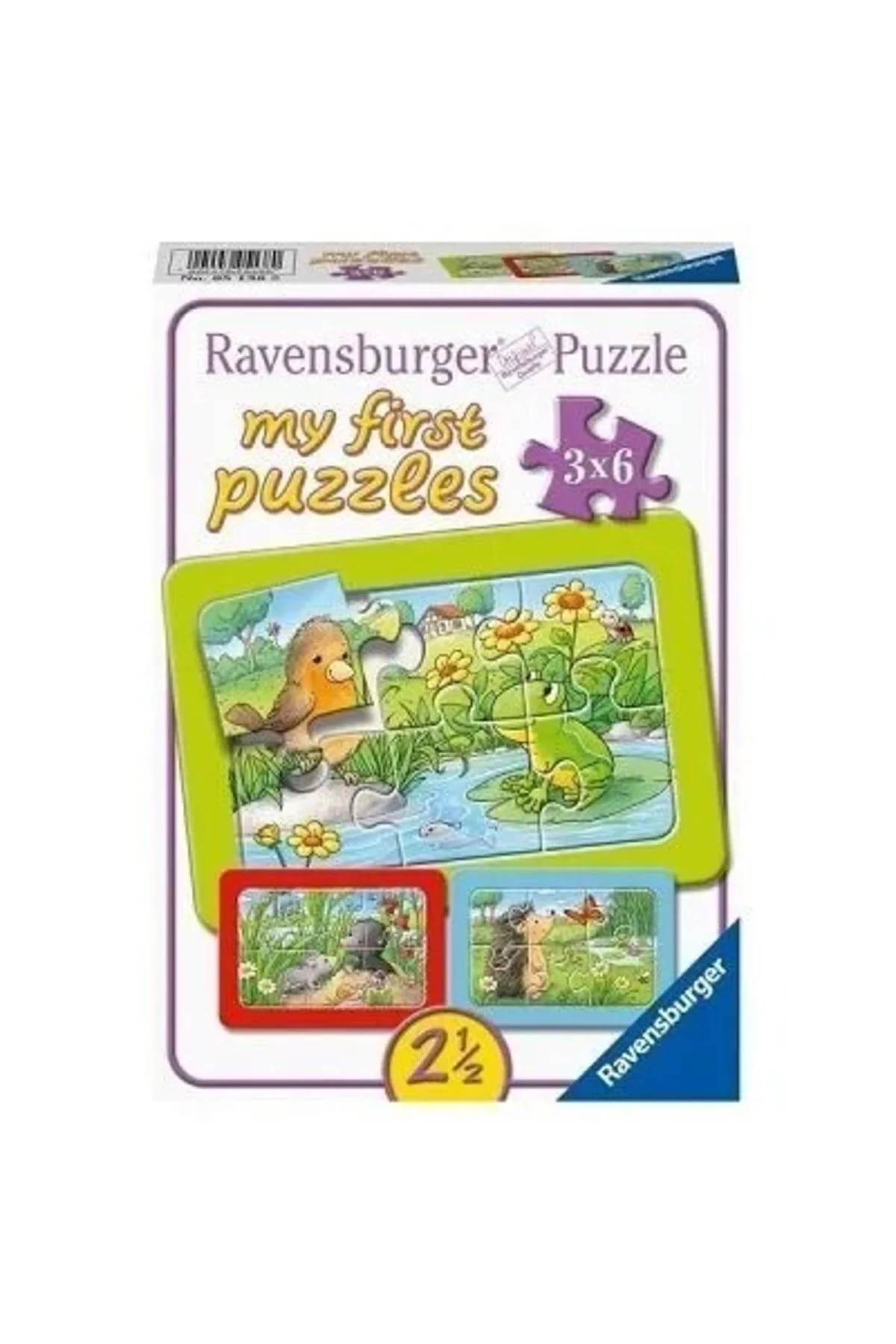 پازل کودکان حیوانات کوچک 3X6 تکه از ترکیه RAVENSBURGER