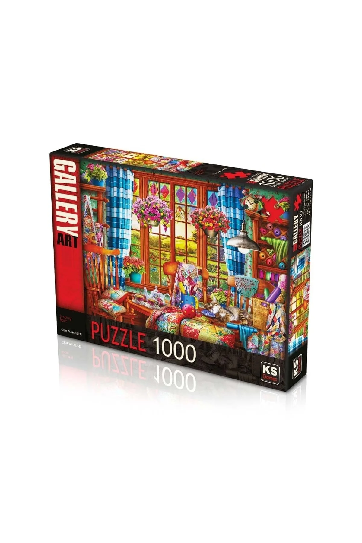 پازل 1000 تکه LANDSCAPE YE OLDE STITCHING ROOM CIRO MARCHETTI TAILOR PIECE PUZZLE Neon