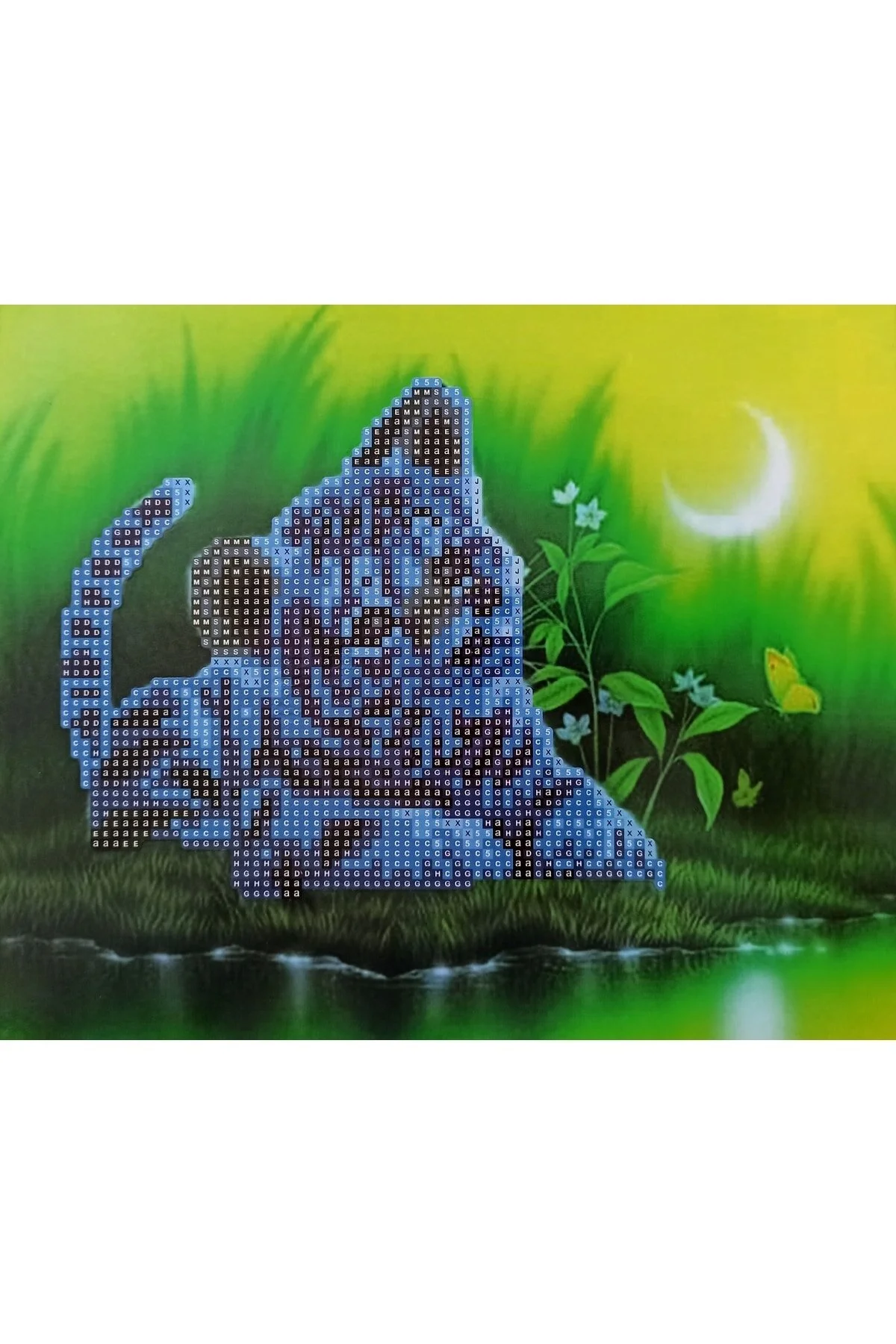 پازل نقاشی تخته ملیله الماس موزاییک سنگی مهره دار عکس 21X25 برای کودکان از ترکیه MENTAŞ