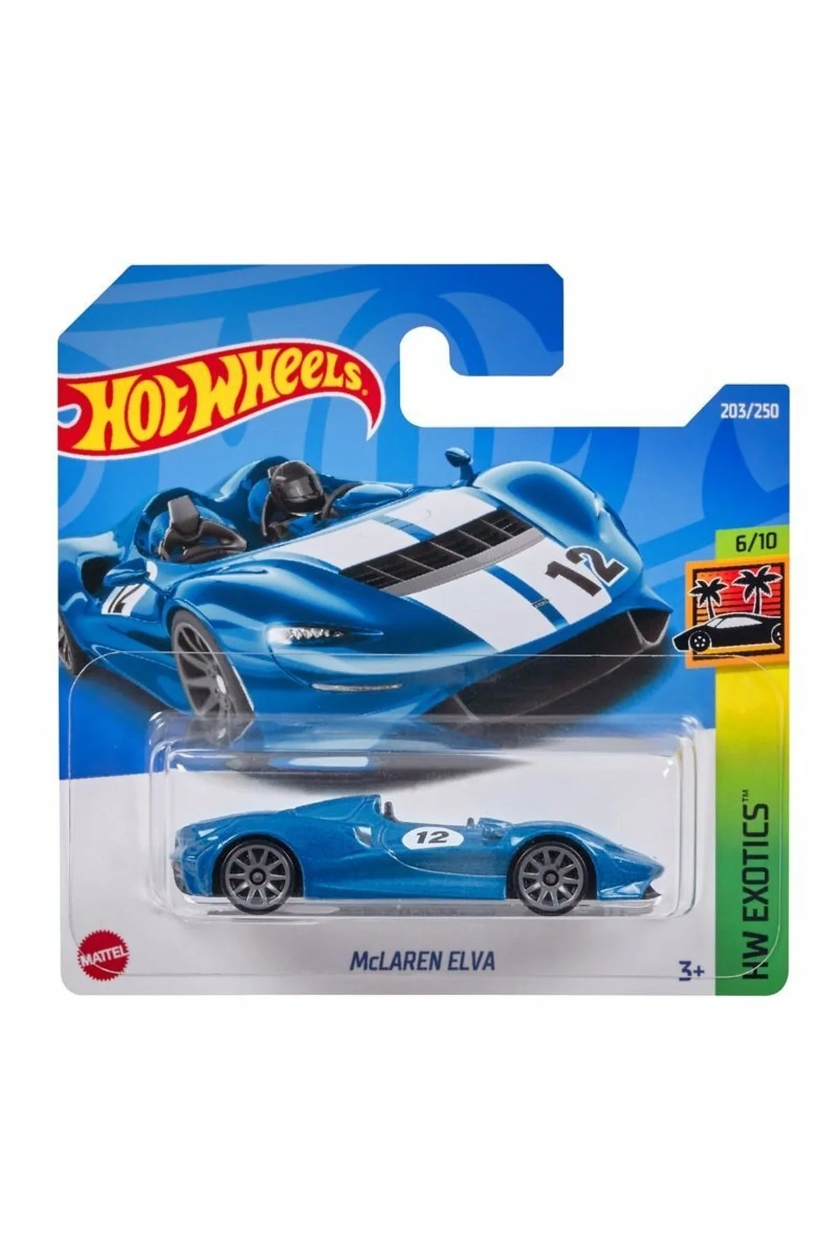 ماشین اسباب بازی های تک مک لارن ELVA HCX54 هات ویلز اورجینال HOT WHEELS