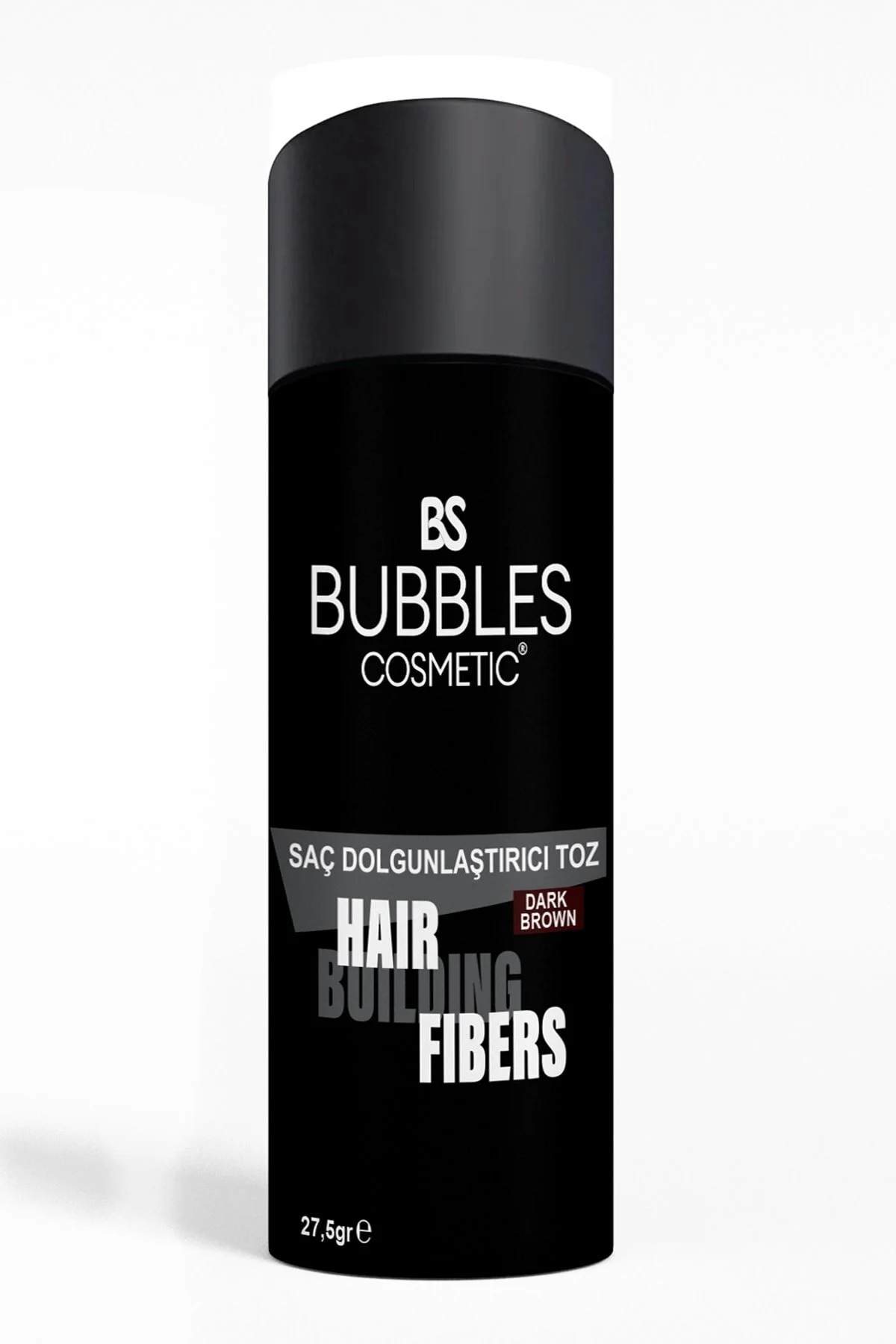 پودر حجم دهنده مو رنگ قهوه‌ای تیره 30ml bs bubbles cosmetic