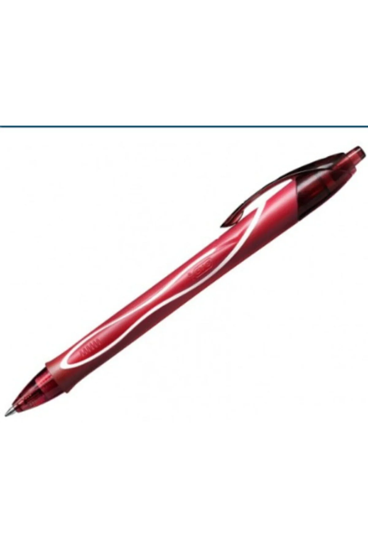 خودکار ژله ای قرمز شدت خشکی سریع قلم ژل بیک Bic