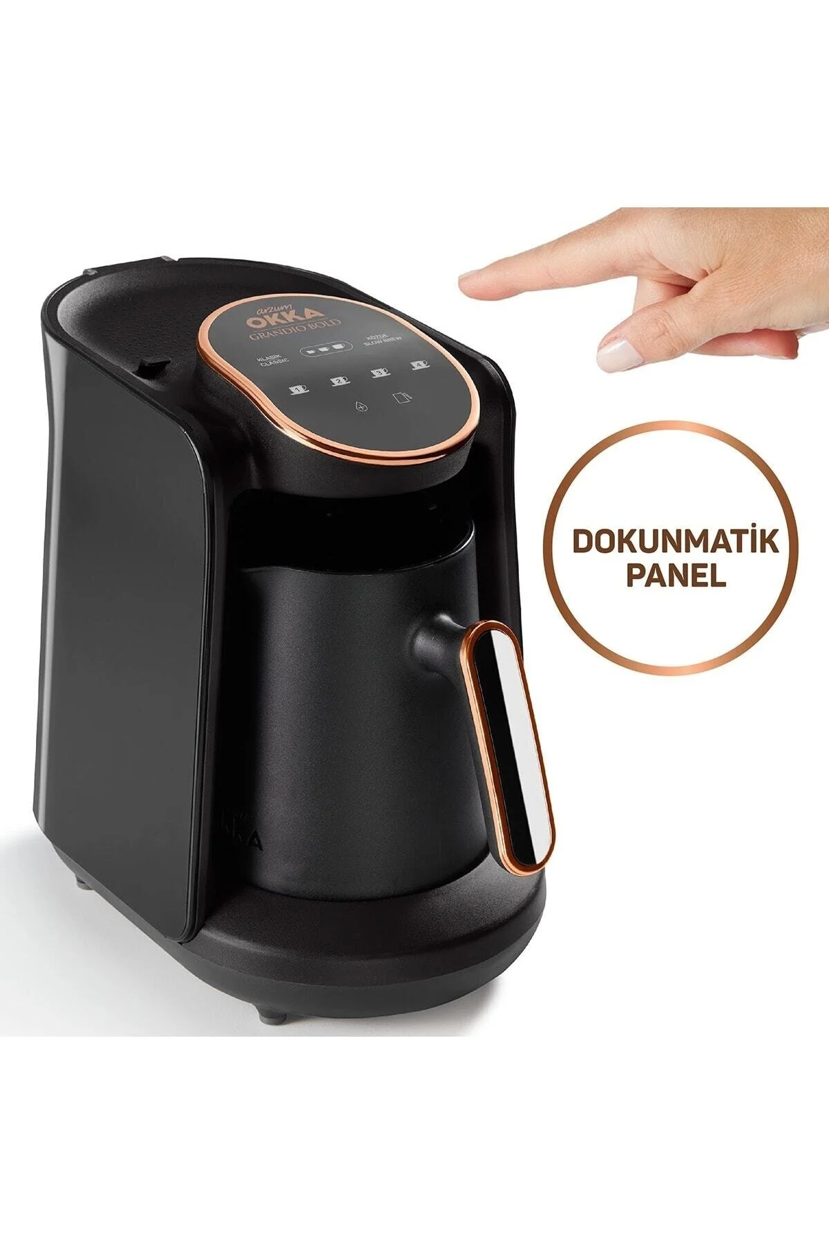 قهوه ساز ترک OK0019 OKKA GRANDIO BOLD WATER HAZNET دستگاه ترکیه مس Arzum