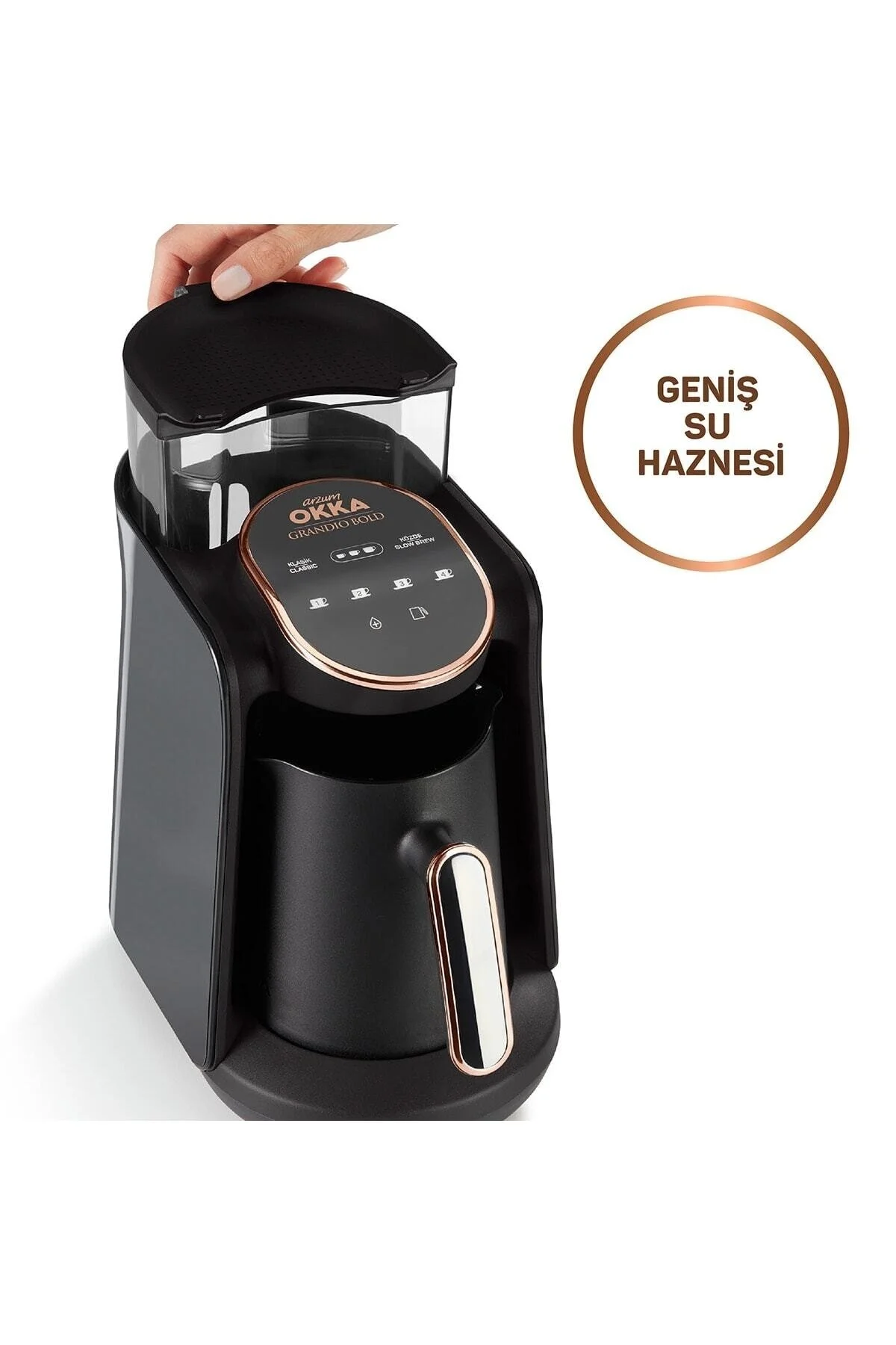 قهوه ساز ترک OK0019 OKKA GRANDIO BOLD WATER HAZNET دستگاه ترکیه مس Arzum