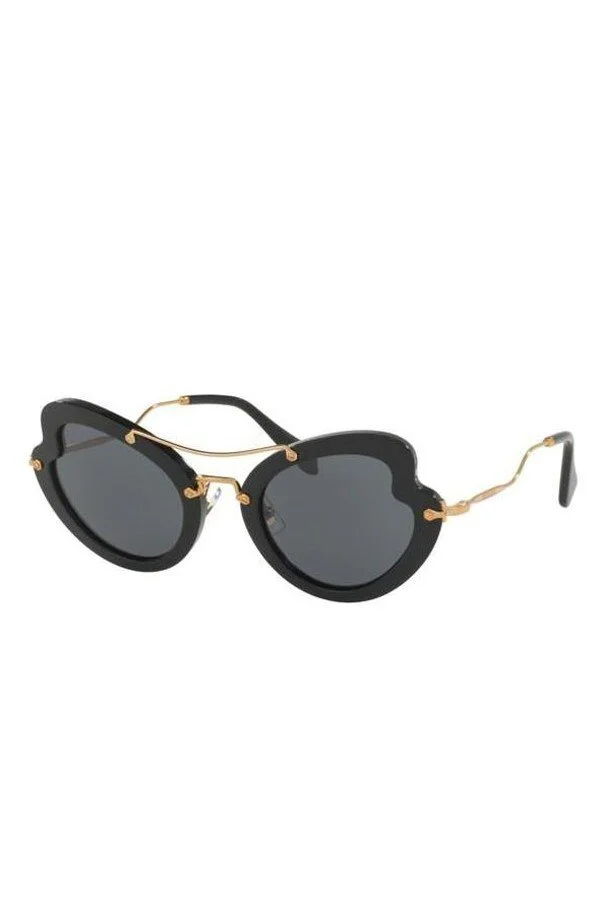 عینک آفتابی سفید زنانه MU 11RS 1AB1A1 52 Miu Miu