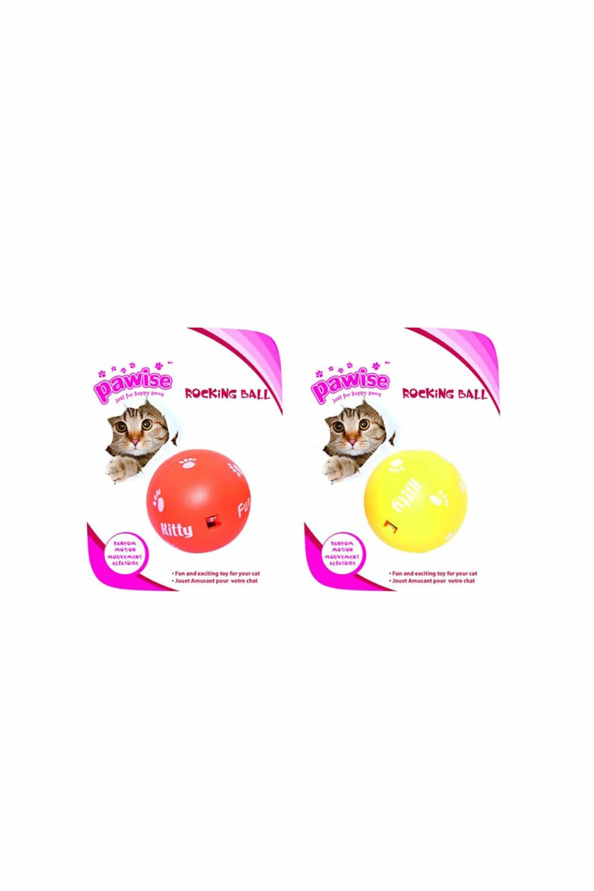 اسباب بازی گربه سفید BALL 5 سانتی متر پاویز Pawise