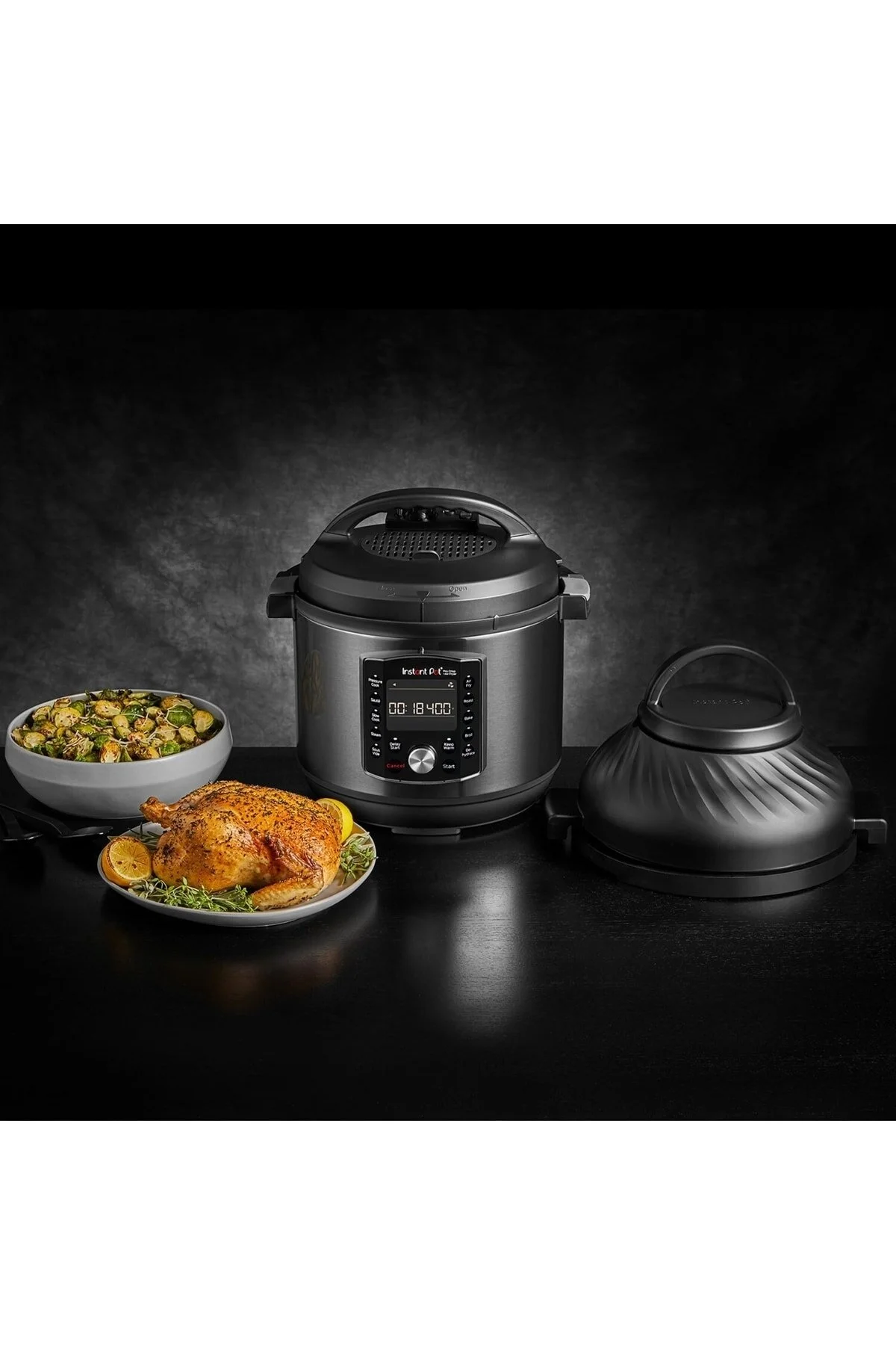پلوپز چندکاره PRO CRISP 11 IN 1 قابلمه استیل 7.6 لیتری با سرخ کردن هوا بخارپز اورجینال Instant Pot