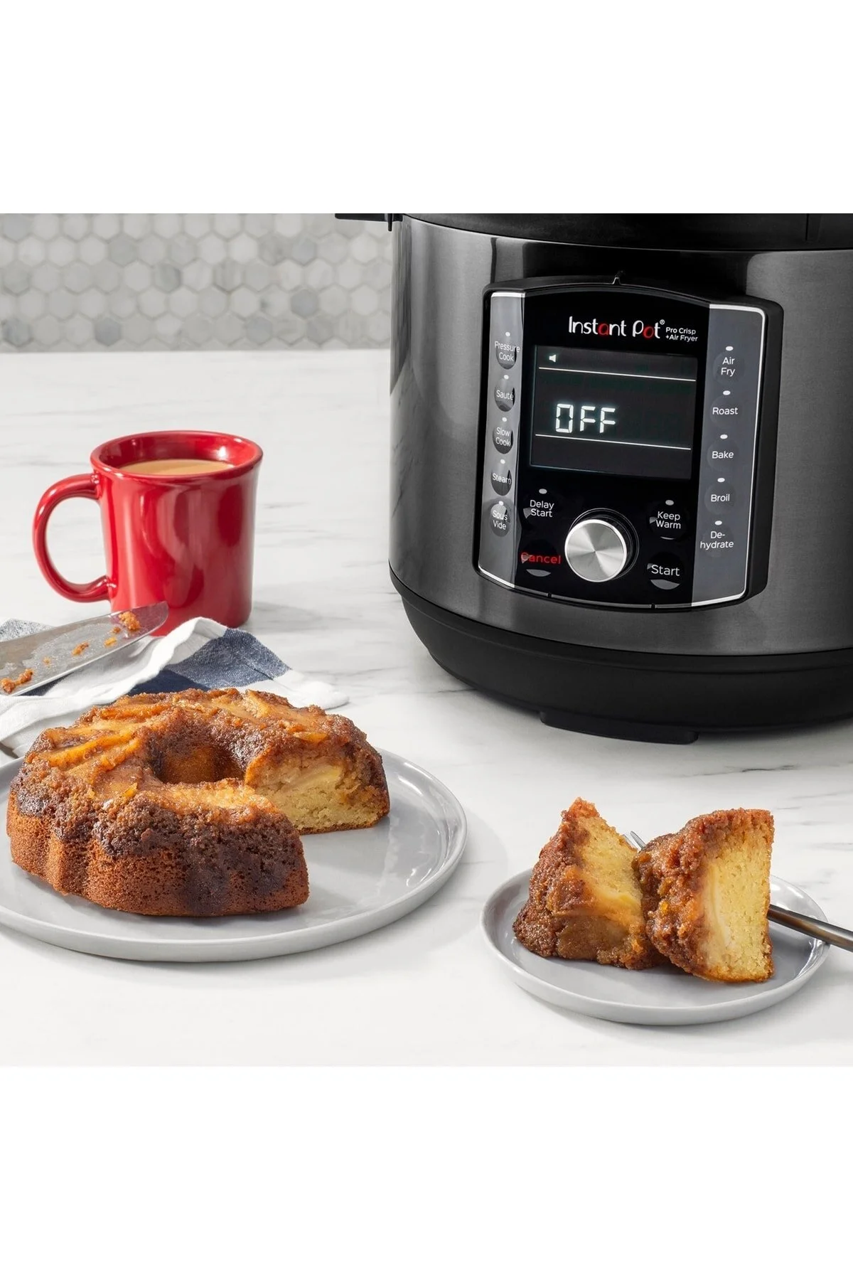 پلوپز چندکاره PRO CRISP 11 IN 1 قابلمه استیل 7.6 لیتری با سرخ کردن هوا بخارپز اورجینال Instant Pot