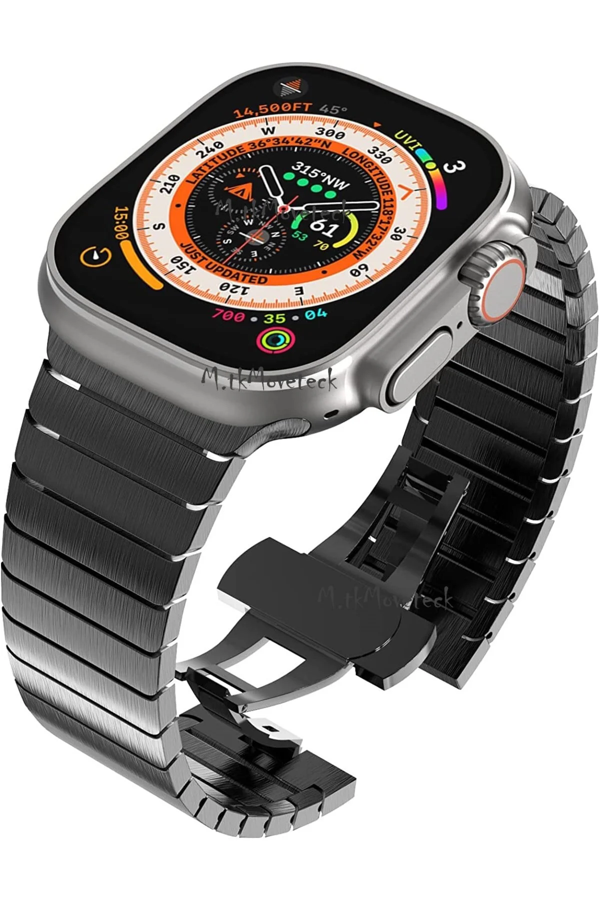 بند ساعت هوشمند APPLE WATCH 42 44 55 49MM لوبیای فلزی سازگار m.tk moveteck