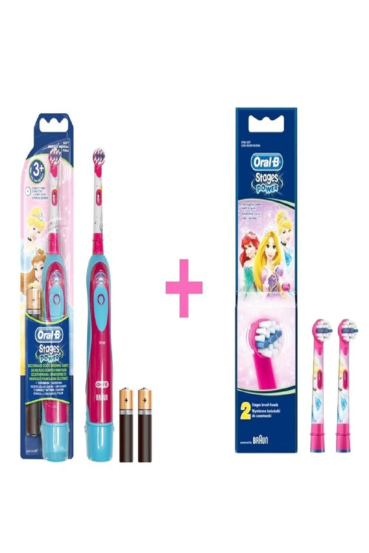 مسواک باتری دار دخترانه و پسرانه بچگانه STAGES POWER مسوا اورال بی Oral-B