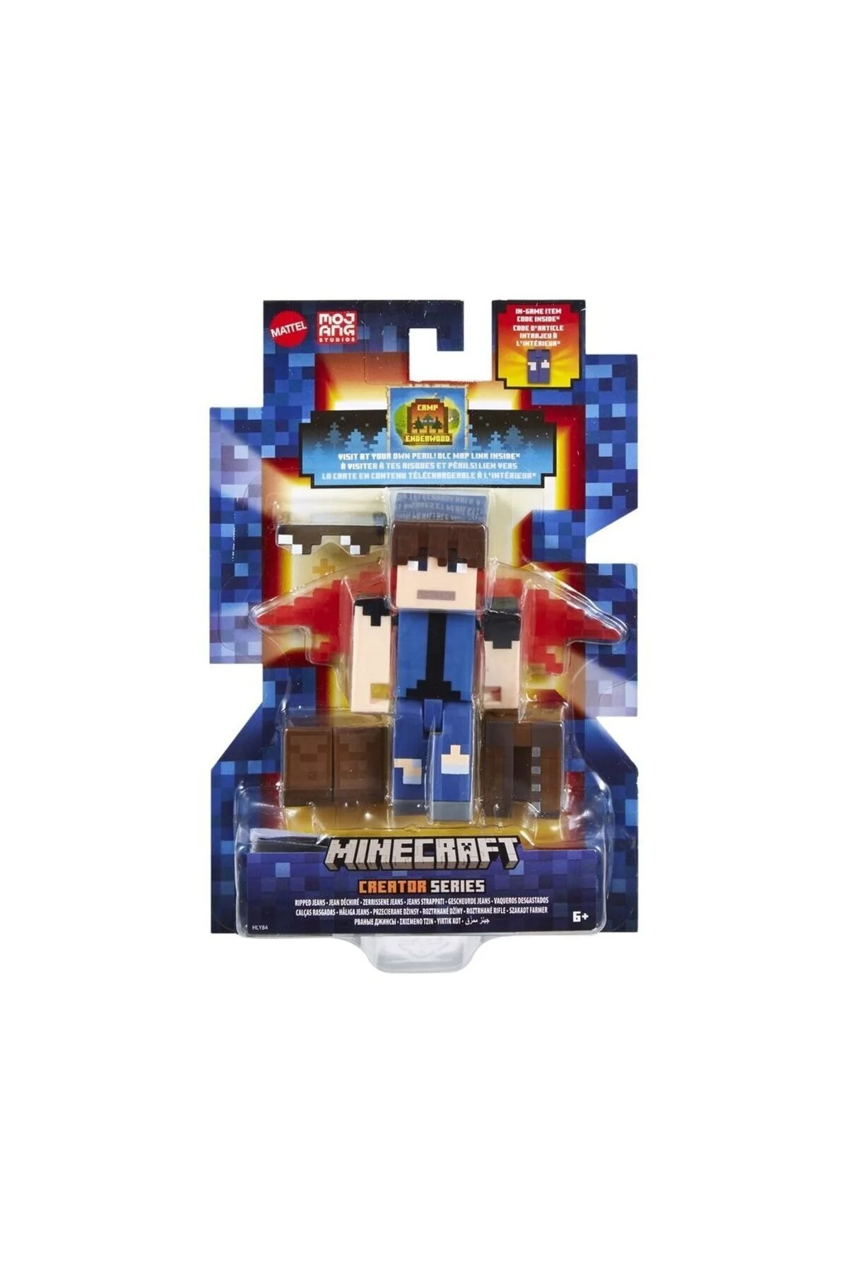اسباب بازی های فیگور شخصیت فیگورهای سری CREATOR RIPPED JEANS HLY84 Minecraft