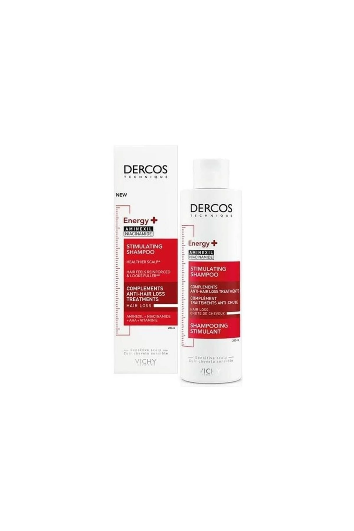 شامپو DERCOS ENERGY+ ضد شستشوی 200 میل SKT: 12M ویشی Vichy