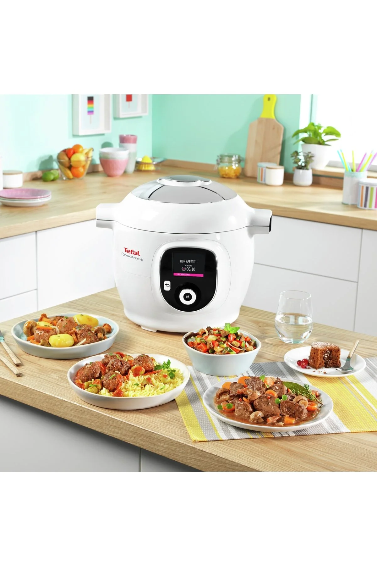 پلوپز چندکاره مولتی اجاق هوشمند COOK4ME پز گاز فشار قوی 150 دستور غذا CY851130 اورجینال TEFAL