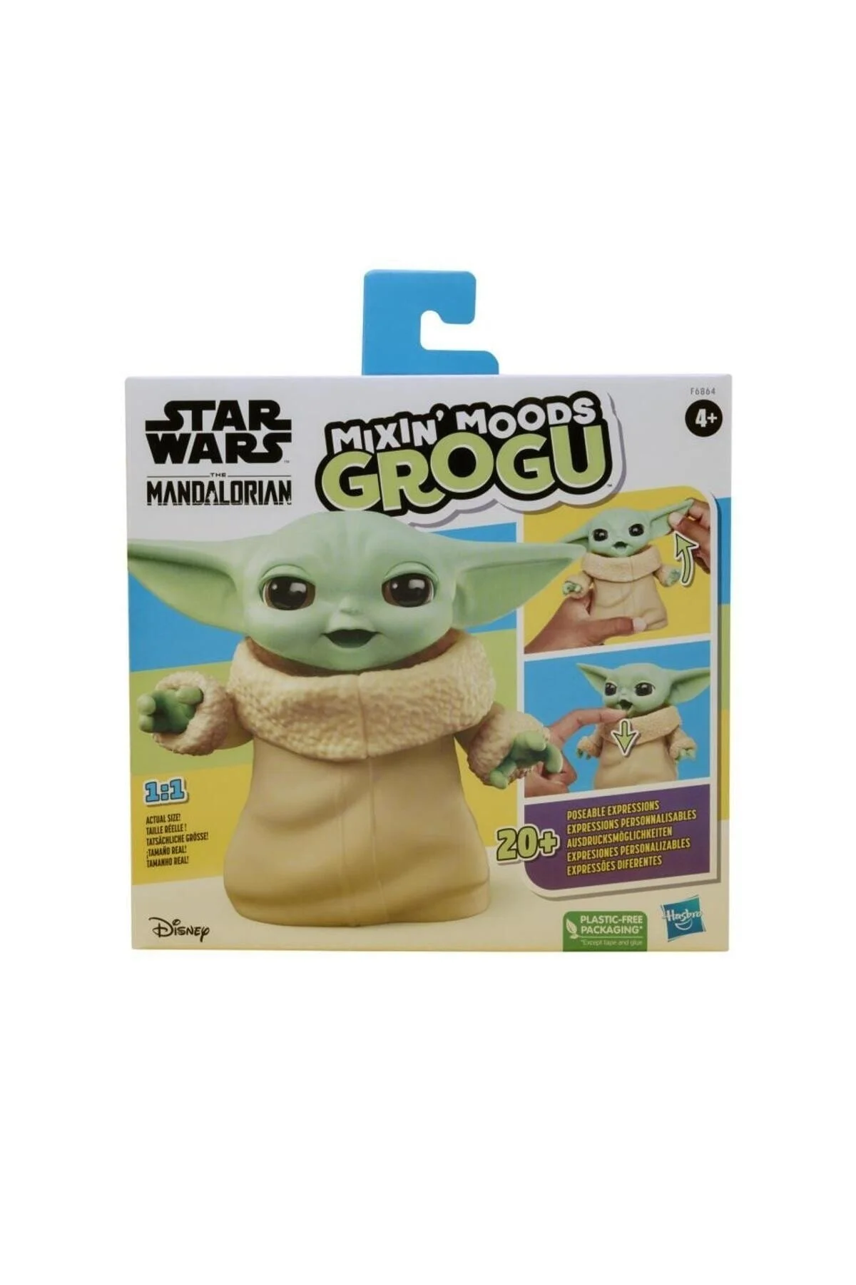 اسباب بازی های فیگور شخصیت Star Wars Mixin Moods Grogu F6864 محصول دارای مجوز  Hasbro