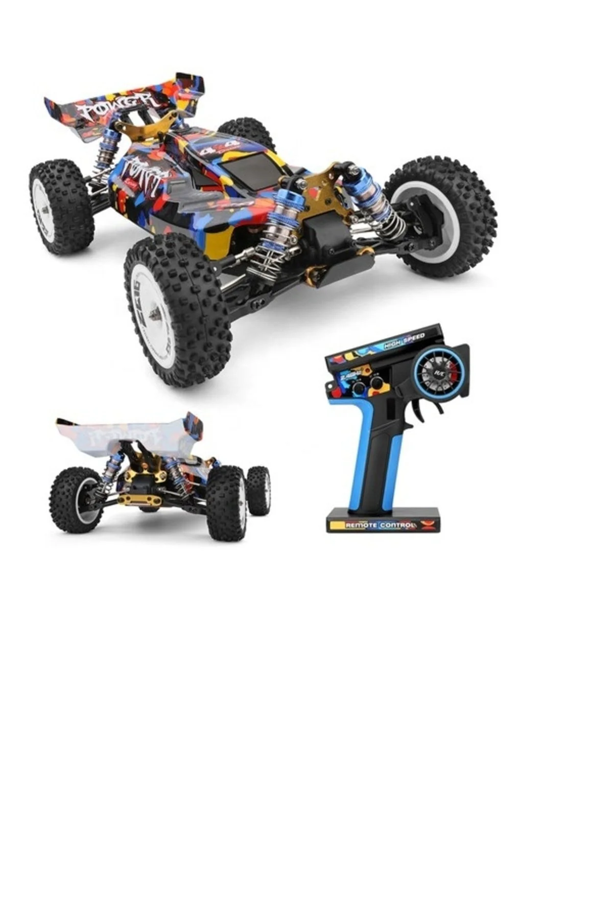 خودروی کنترل از راه دور WLTOYS XKS 124007 ماشین 1 12 2.4 گیگاهرتز 75 کیلومتر شاسی فلزی بدون برس toystower
