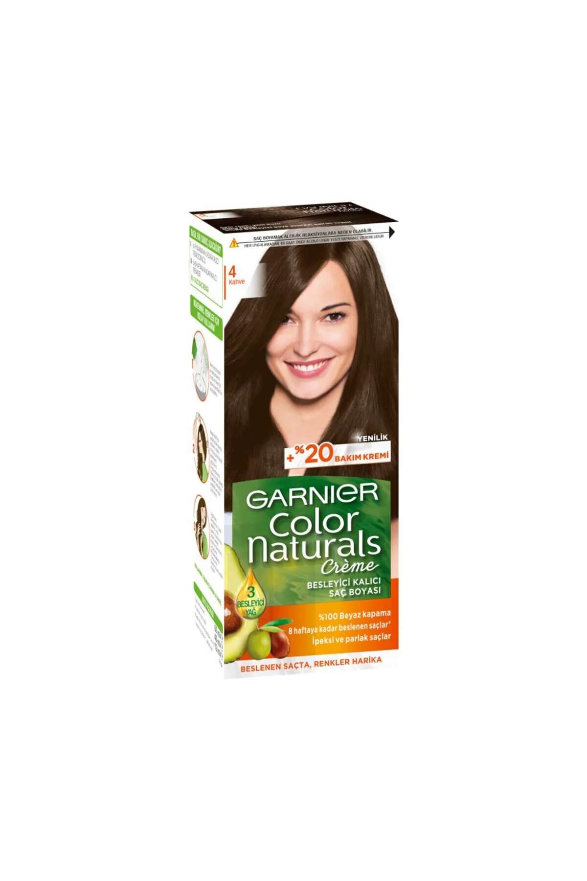 مراقبت شخصی رنگ طبیعی 4 قهوه اورجینال Garnier