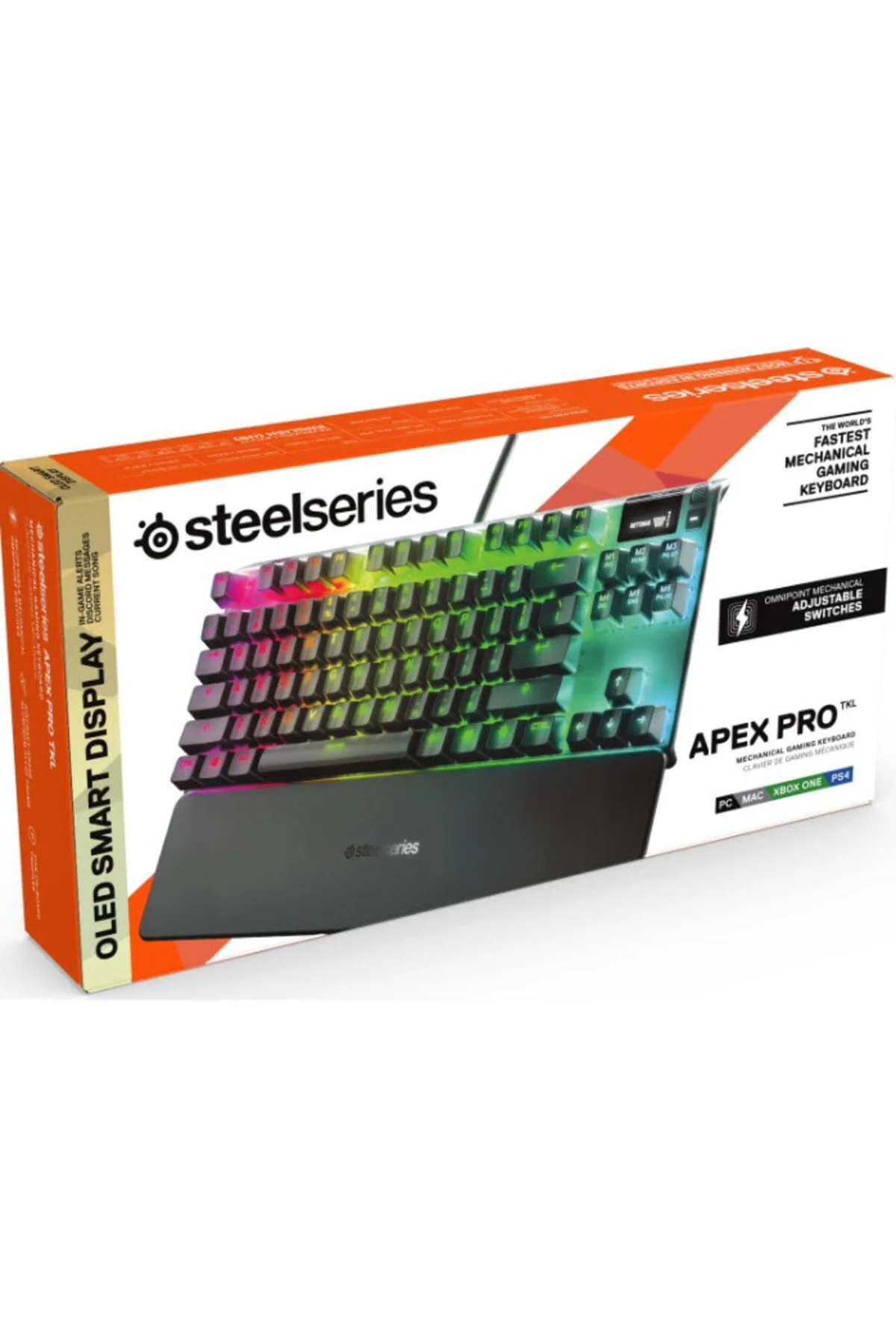 کیبورد مخصوص بازی صفحه کلید APEX PRO TKL مکانیکی انگلیسی Q SteelSeries