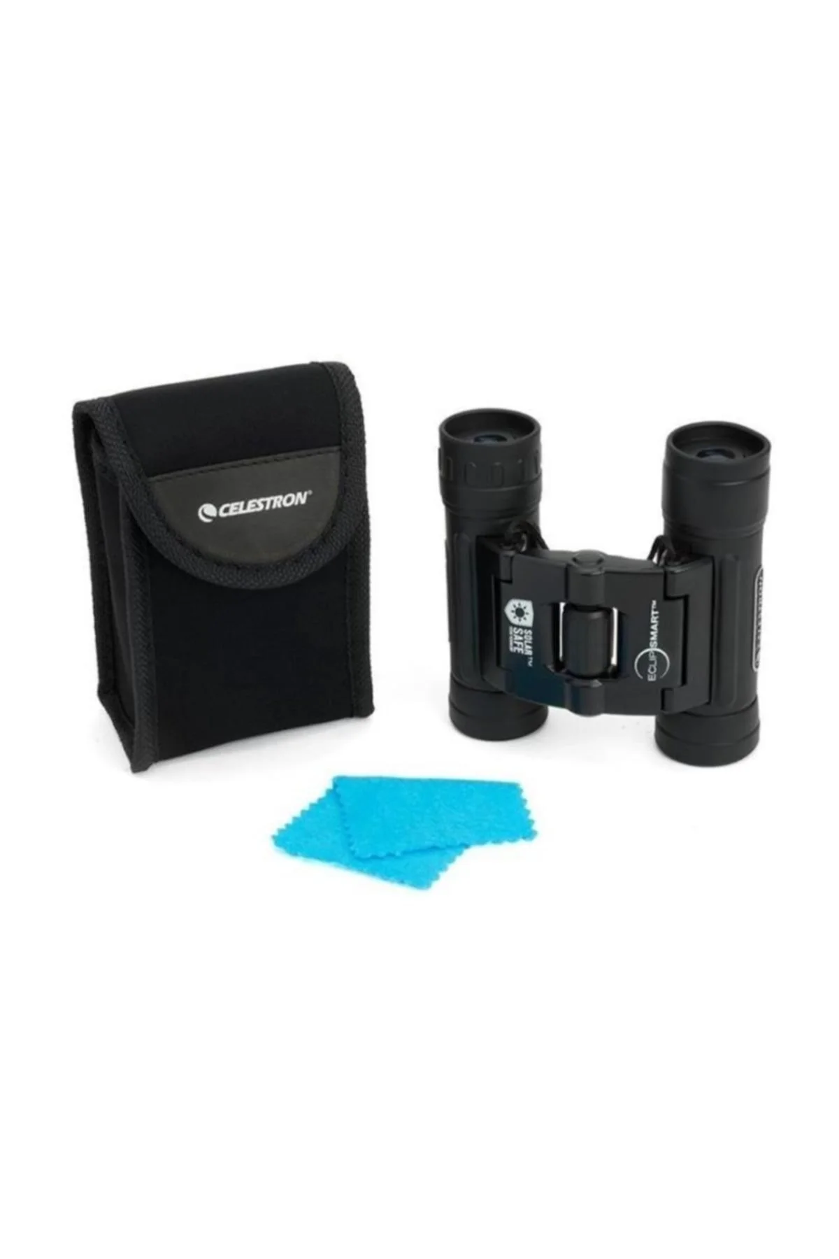 دوربین دوچشمی سفید مردانه و زنانه خورشیدی سقفی Eclipsmart 71237 10x25 Celestron