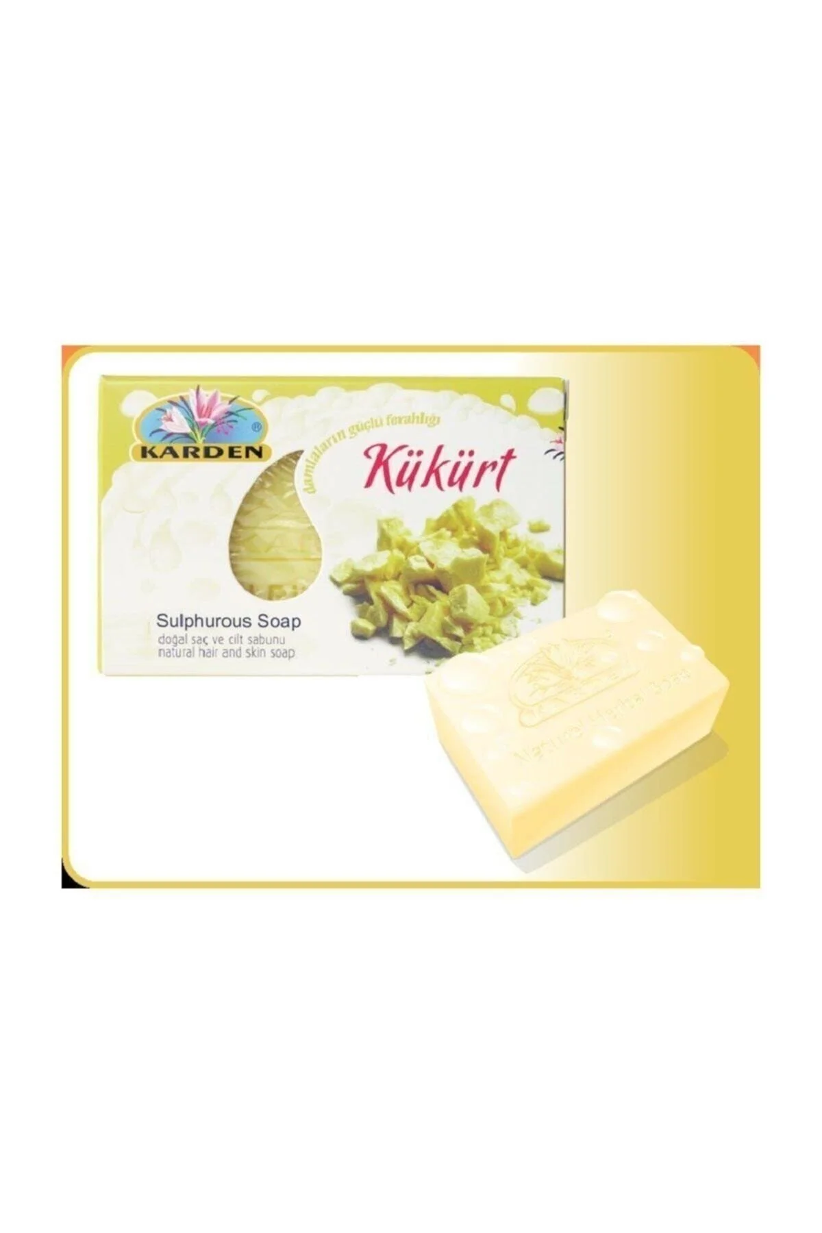 صابون جامد گوگردی 150 گرمی مناسب برای مراقبت از پوست Karden
