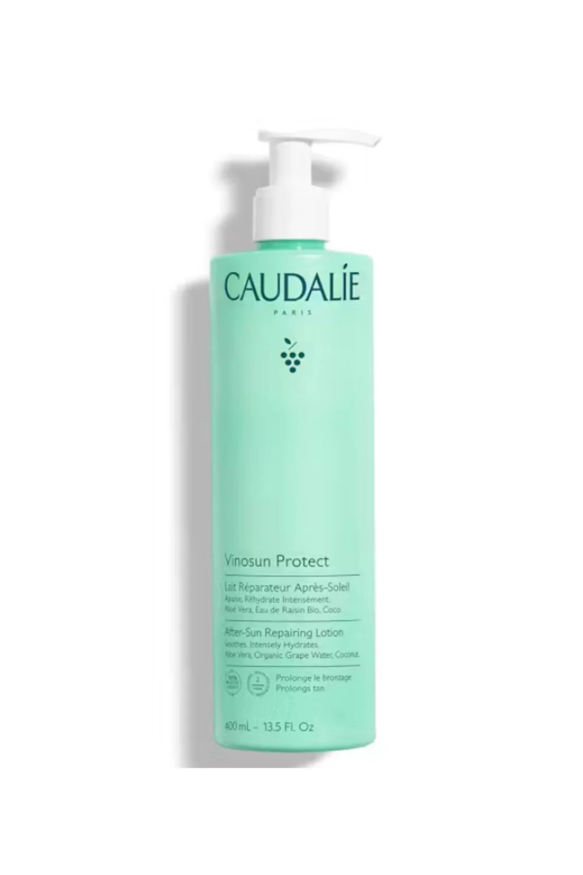 محصولات پس از آفتاب VINO'S PROTECT NOURISHING REPAIR ALOE VERA POST SUN MAINTENANCE LOTION 400ML Caudalie