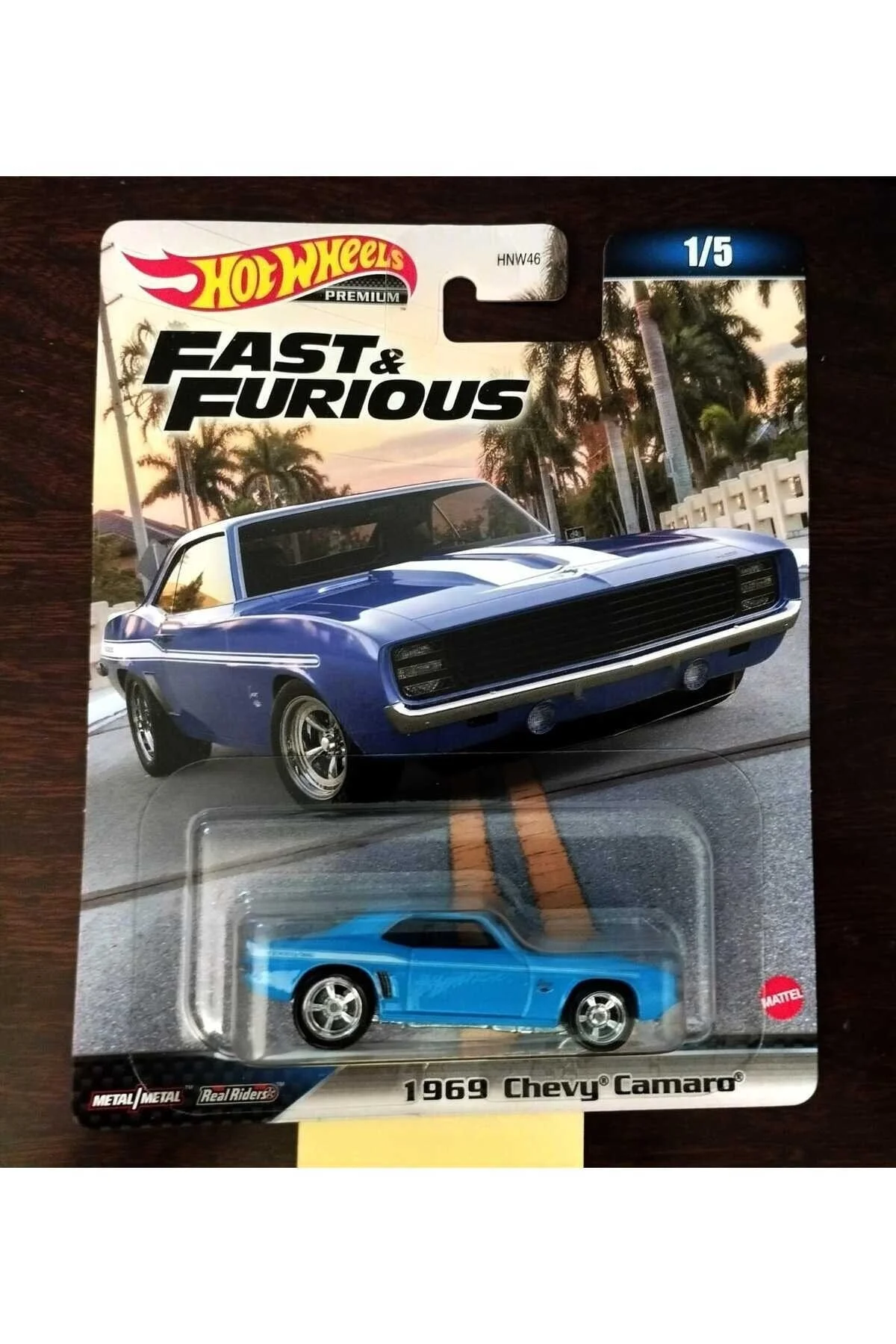 ماشین اسباب بازی FAST AND FURIOUS 1969 CHEVY CAMARO HKD24 LA10 هات ویلز اورجینال HOT WHEELS