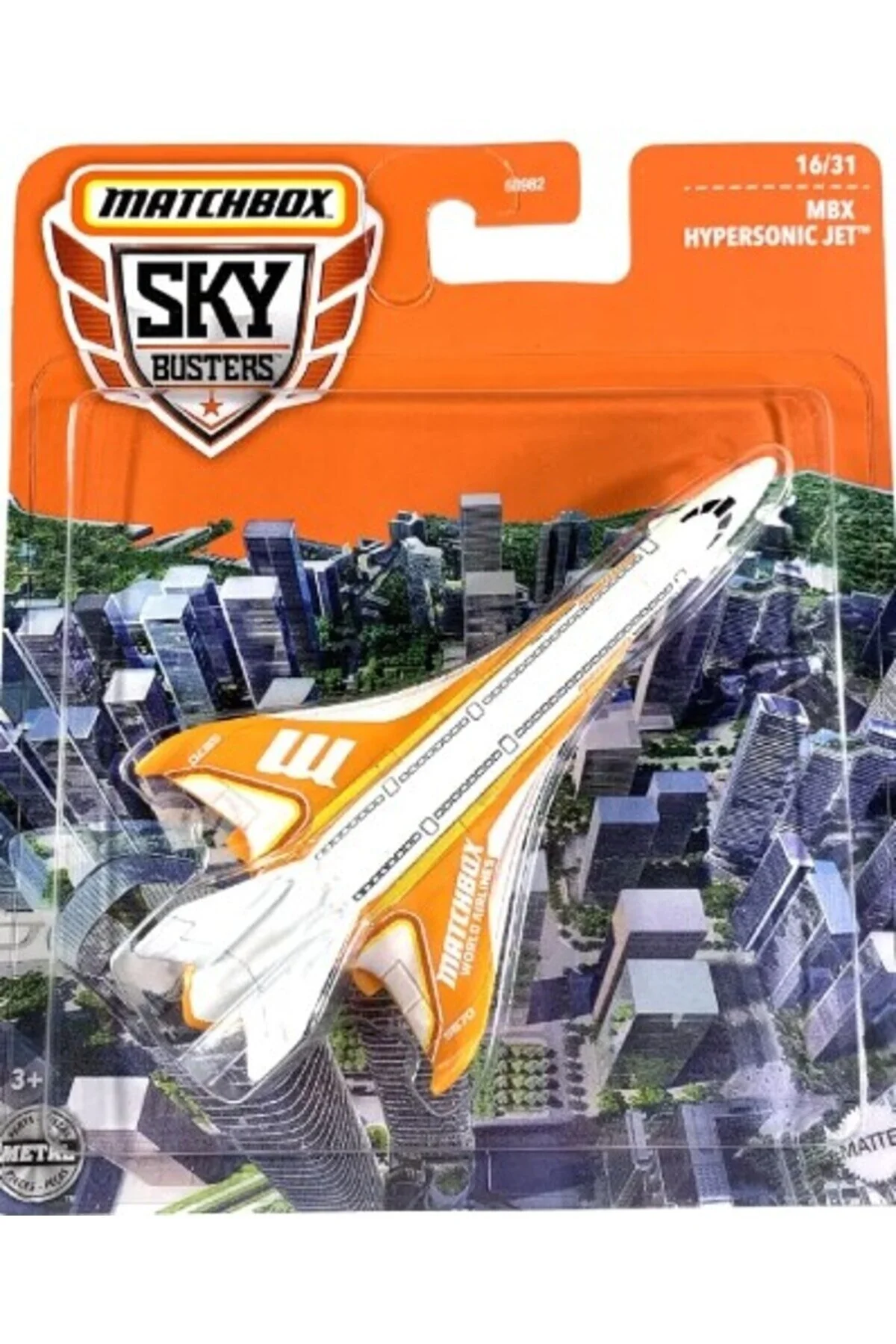 هلیکوپتر و هواپیمای اسباب بازی Sky Busters Mbx Hypersonic Jet HWX79 Matchbox