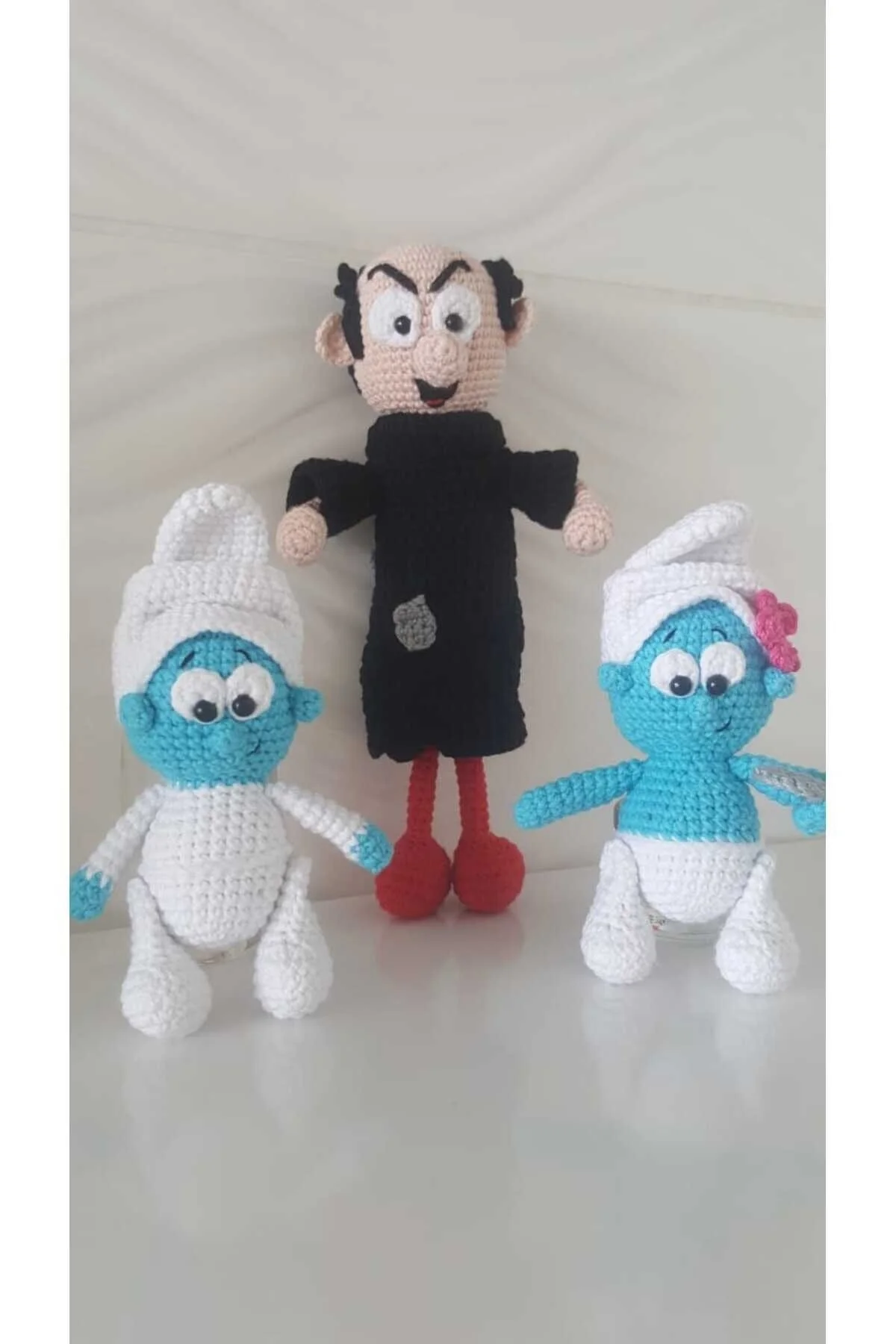 اسباب بازی های فیگور شخصیت مجموعه ارگانیک SMURFS غرغره خواب و زیبا ŞİRİNLER
