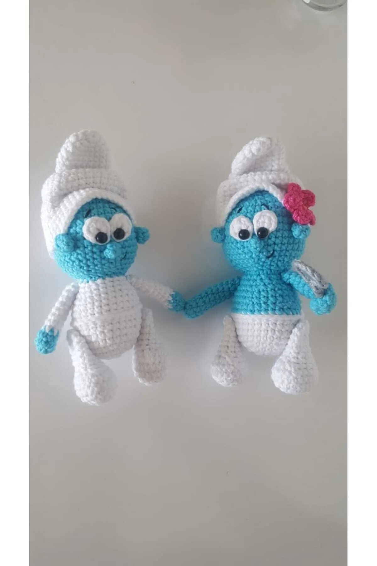 اسباب بازی های فیگور شخصیت مجموعه ارگانیک SMURFS غرغره خواب و زیبا ŞİRİNLER