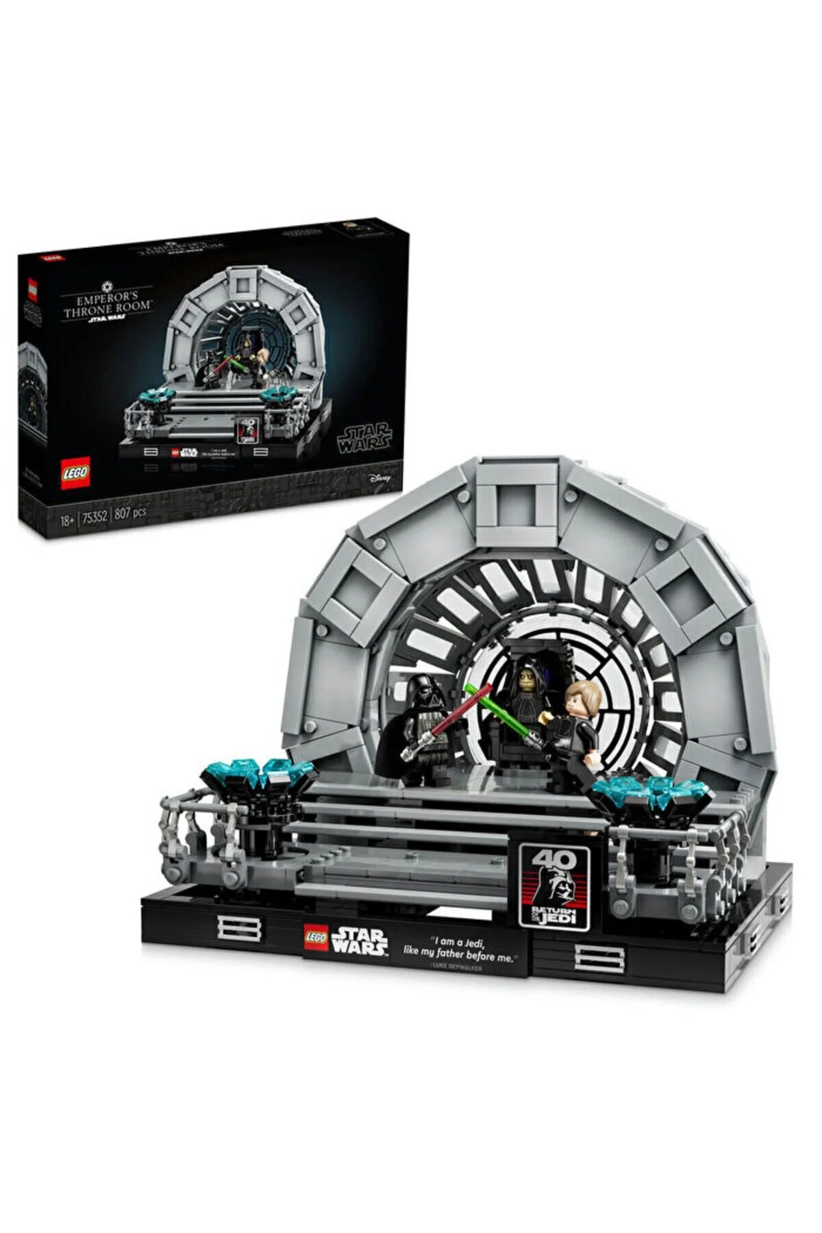 اسباب بازی های دیگر DIORAMA اتاق تاج و تخت امپراطور جنگ ستارگان 75352 اورجینال LEGO