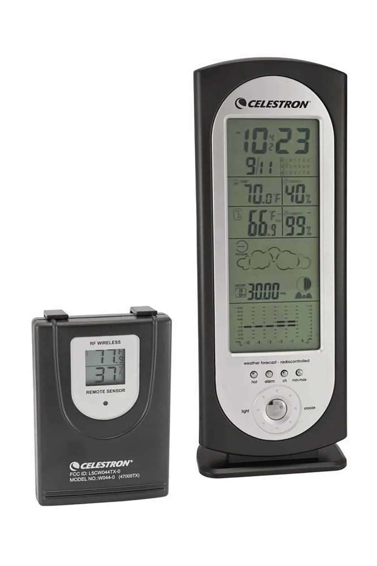 دوربین دوچشمی مشکی مردانه و زنانه 47005 فشارسنج فشرده ایستگاه پیش بینی آب هوا 10... +60 °c 40… 20... 95 % 1 Celestron