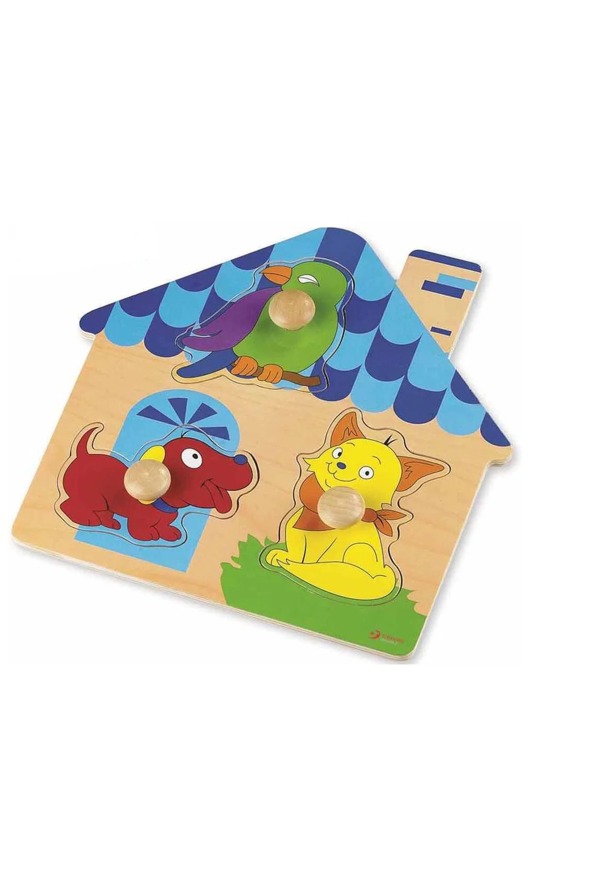 اسباب بازی های چوبی چند رنگ پازل Calimera Toys Bultak Pets Classic World