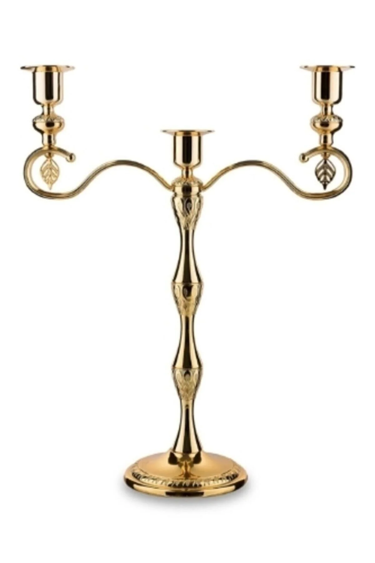 شمعدان و جاشمعی DORELINE 3 CANDARY GOLD اورجینال Sena