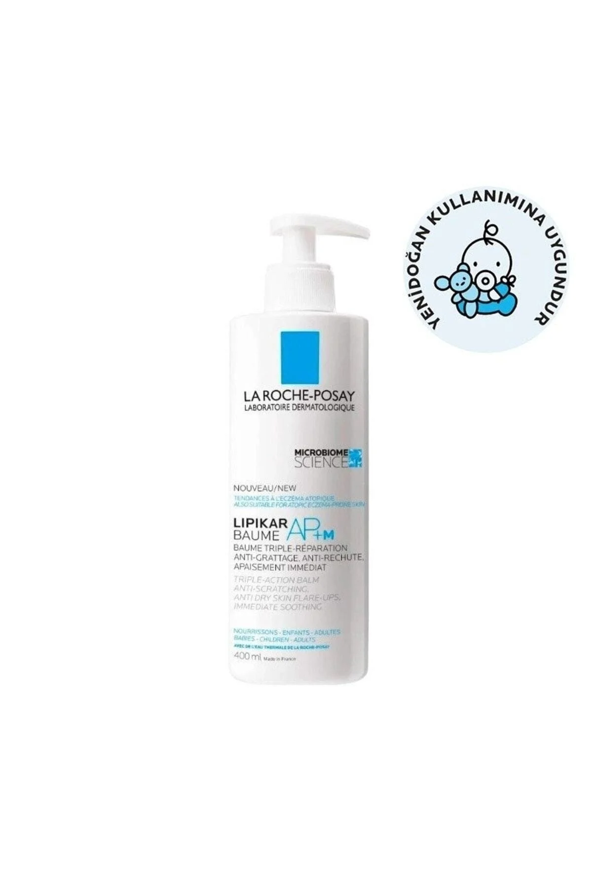 La Roche Posay بالم مرطوب کننده صورت و بدن Lipikar Baume AP+ M 400 میلی لیتر