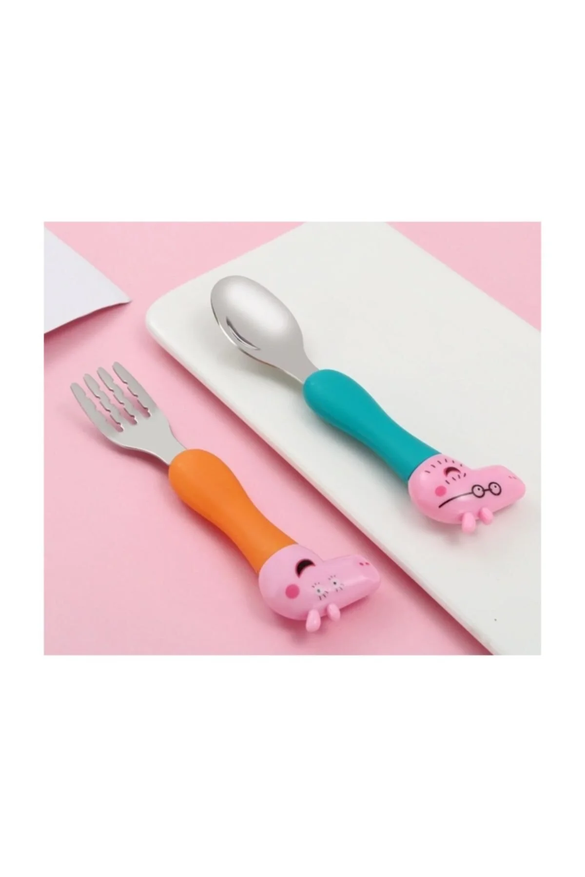 اسباب بازی های فیگور دیگر ست قاشق چنگال خوک PEPPA برای بچه ها از ترکیه Schulzz