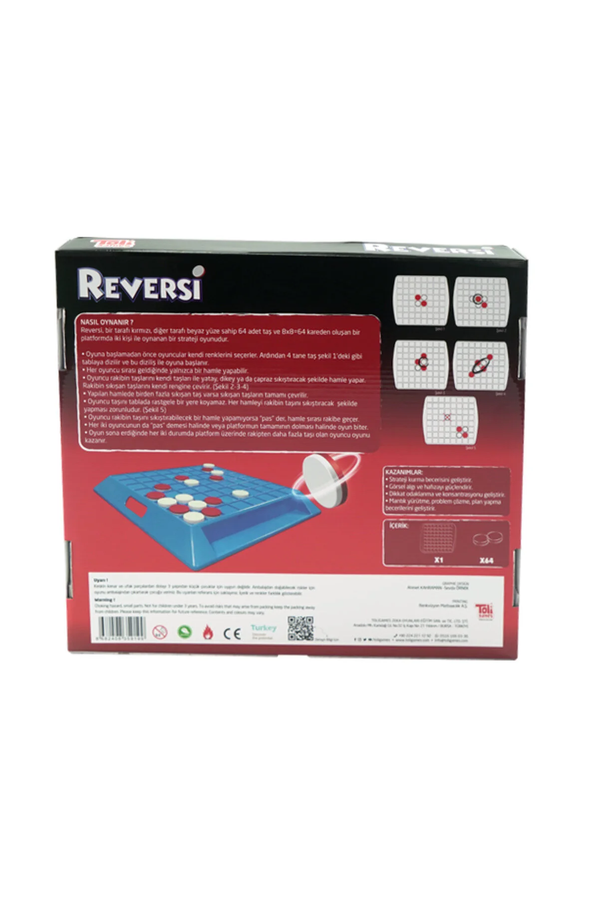 بازی های رومیزی مغز Reversi Stamp اورجینال Toli Games