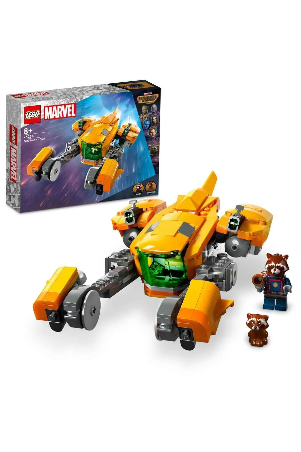 لگو و اسباب بازی های ساخت محور پسرانه دخترانه بچگانه کشتی موشک کودک مارول 76254 LEGO