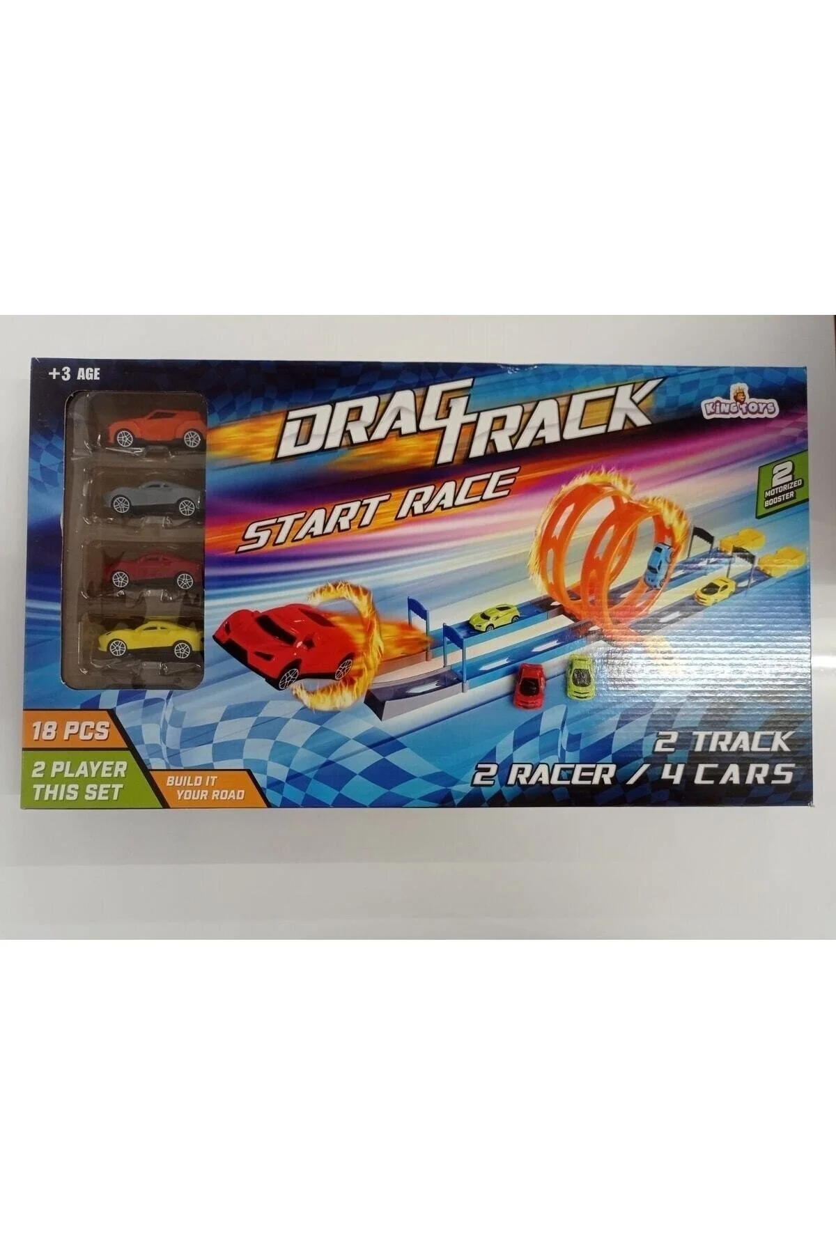 ماشین اسباب بازی DRAG TRACK LAUNCH RAMP مارپیچی پرش آکروباتیک Engin Oyuncak
