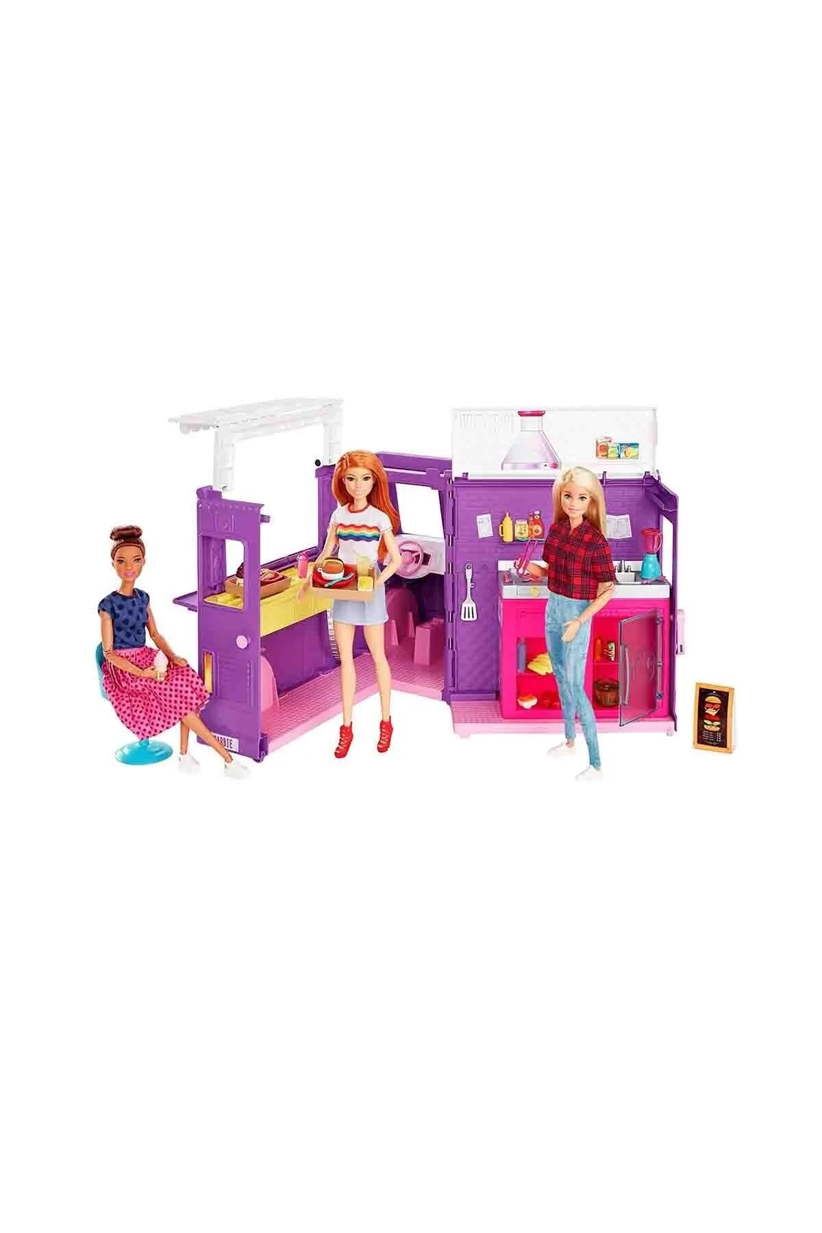 ماشین اسباب بازی مجموعه کامیون غذای باربی GMW07 وقتی بزرگ شدم Barbie