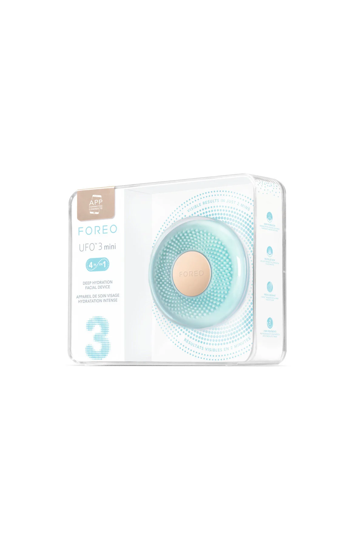 دستگاه شستشوی صورت آبی واتر جت Ufo ™ 3 Mini Power Mask و درمانی سبک Foreo