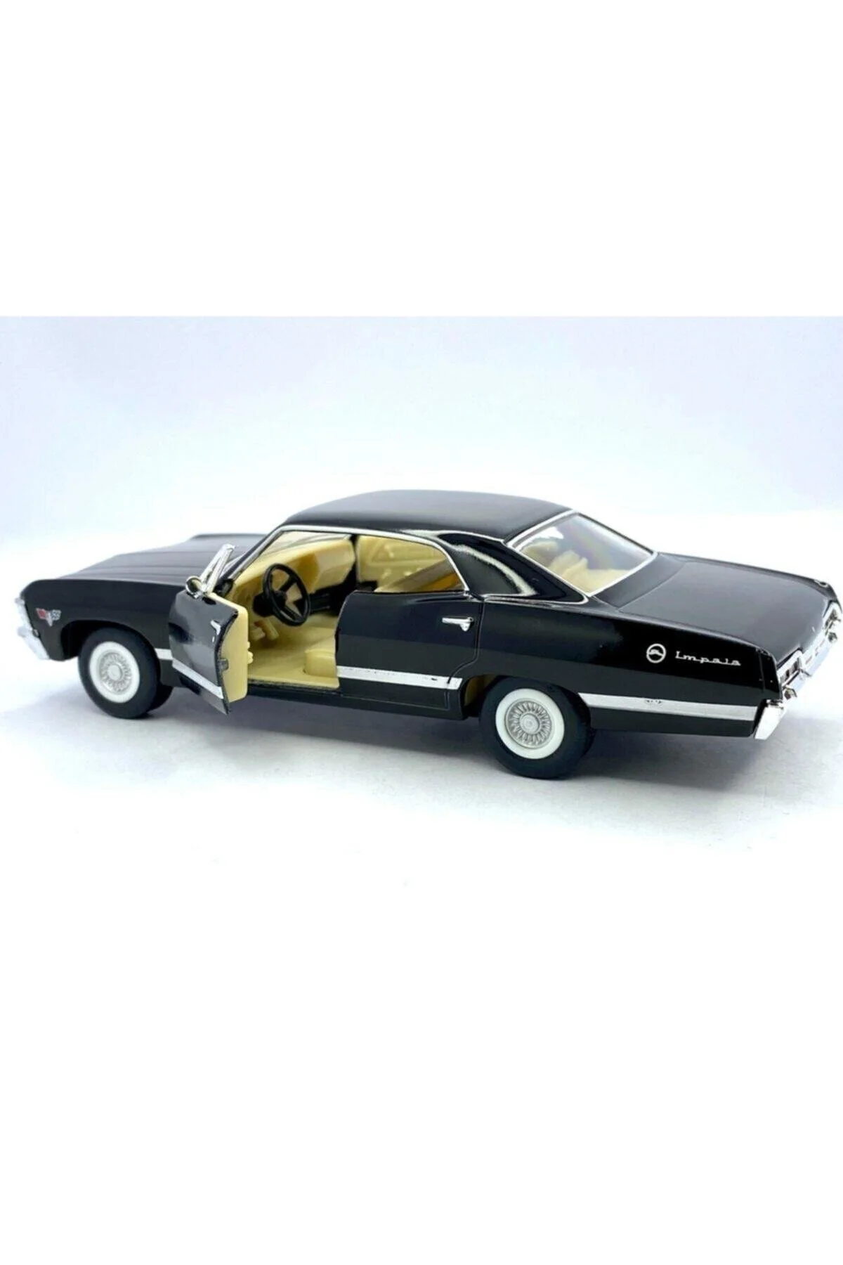 ماشین اسباب بازی PULL DROP 1967 شورولت ایمپالا مشکی VARDEM TOY CAR Kinsmart