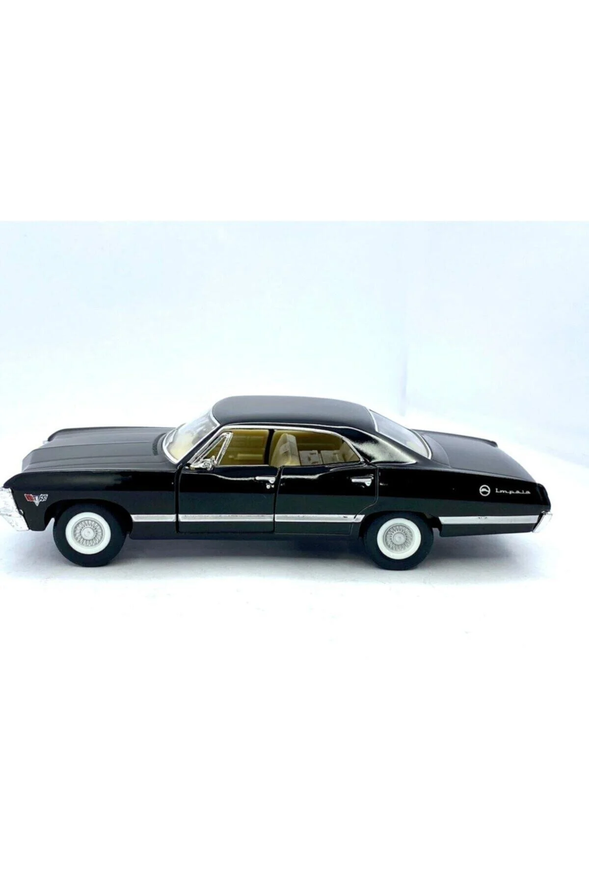 ماشین اسباب بازی PULL DROP 1967 شورولت ایمپالا مشکی VARDEM TOY CAR Kinsmart