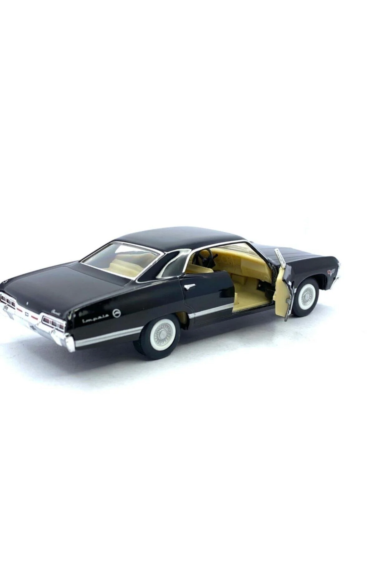 ماشین اسباب بازی PULL DROP 1967 شورولت ایمپالا مشکی VARDEM TOY CAR Kinsmart