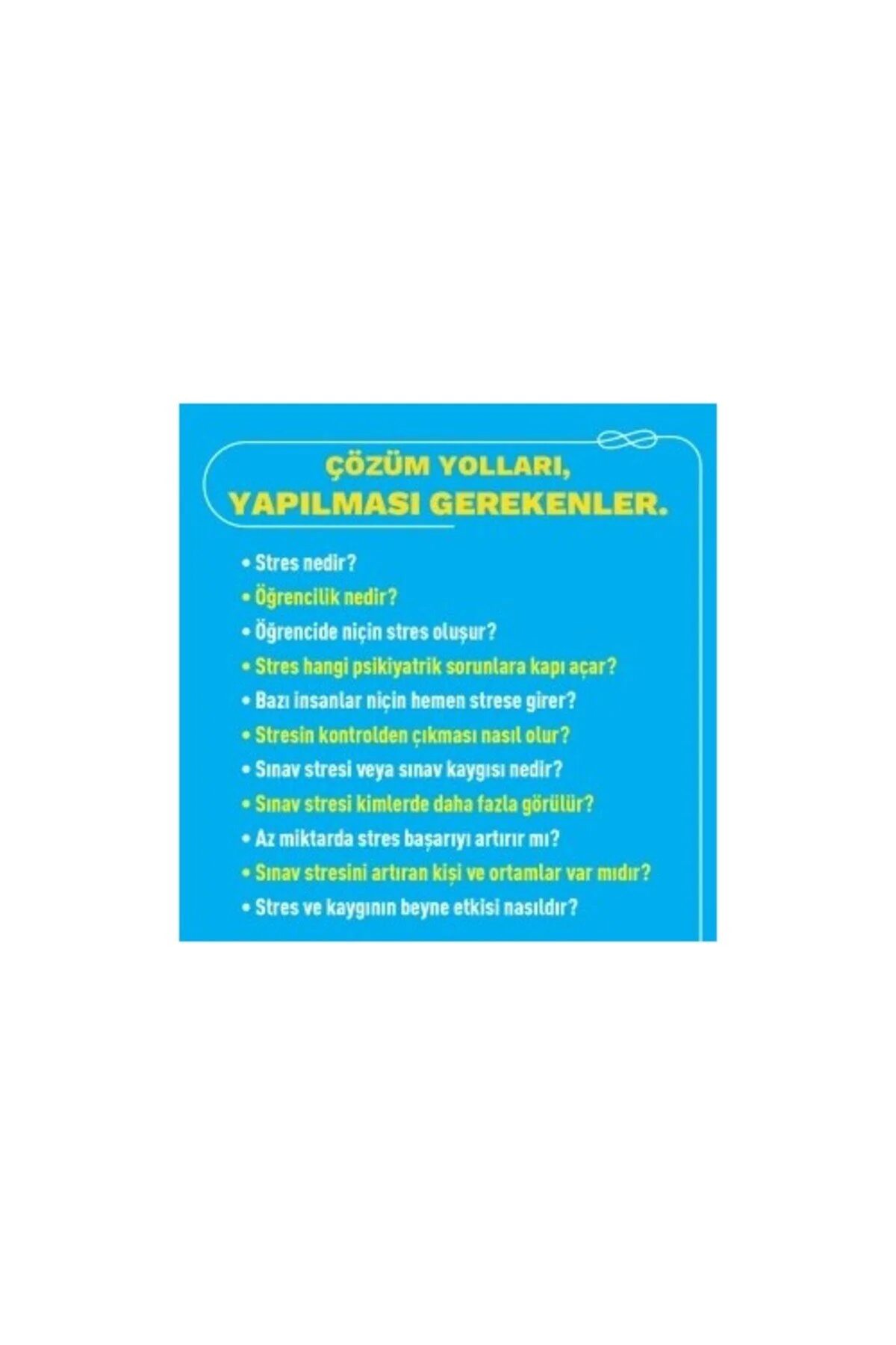 آمادگی آزمون اضطراب امتحان را حل کنید! عثمان ابالی 9786057478726 Adeda Yayınları