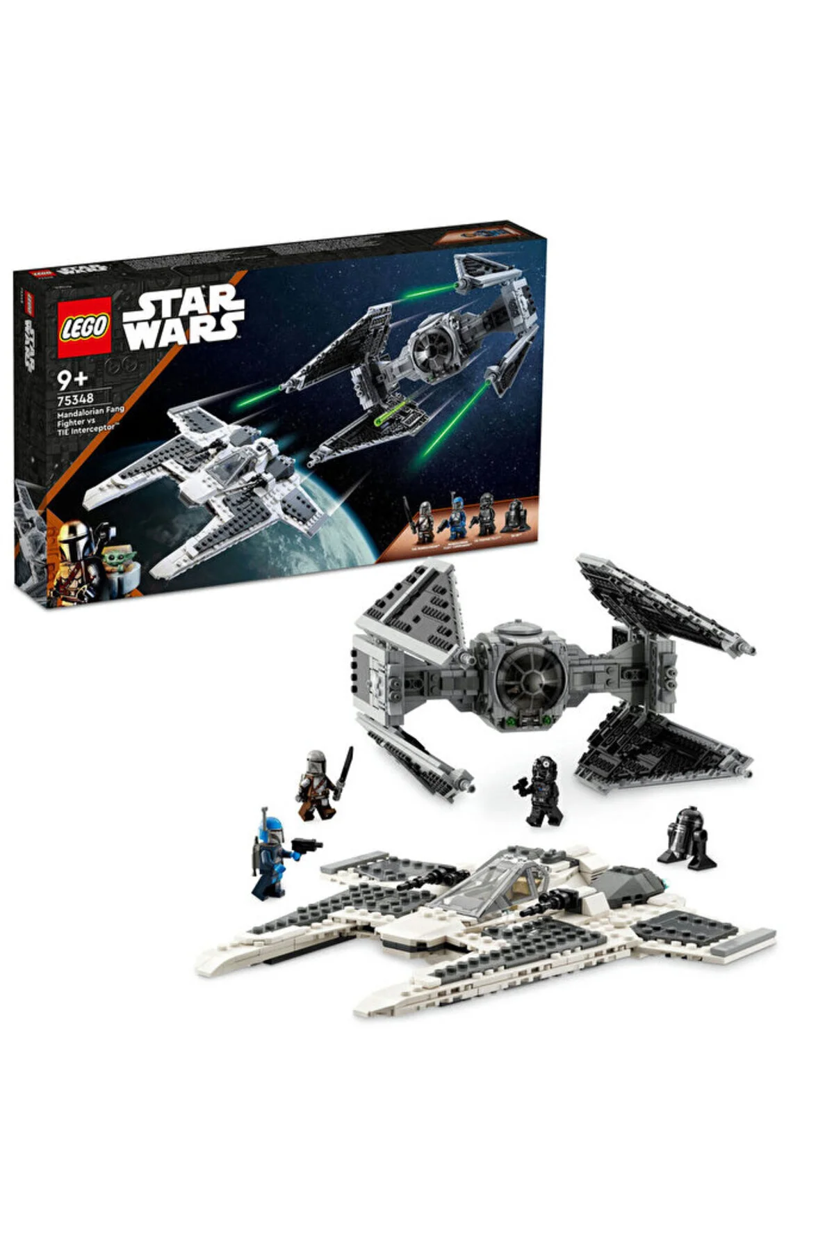 اسباب بازی های دیگر جنگ ستارگان جنگنده نیش ماندالوریان در مقابل TIE INTERCEPTOR 75348 اورجینال LEGO