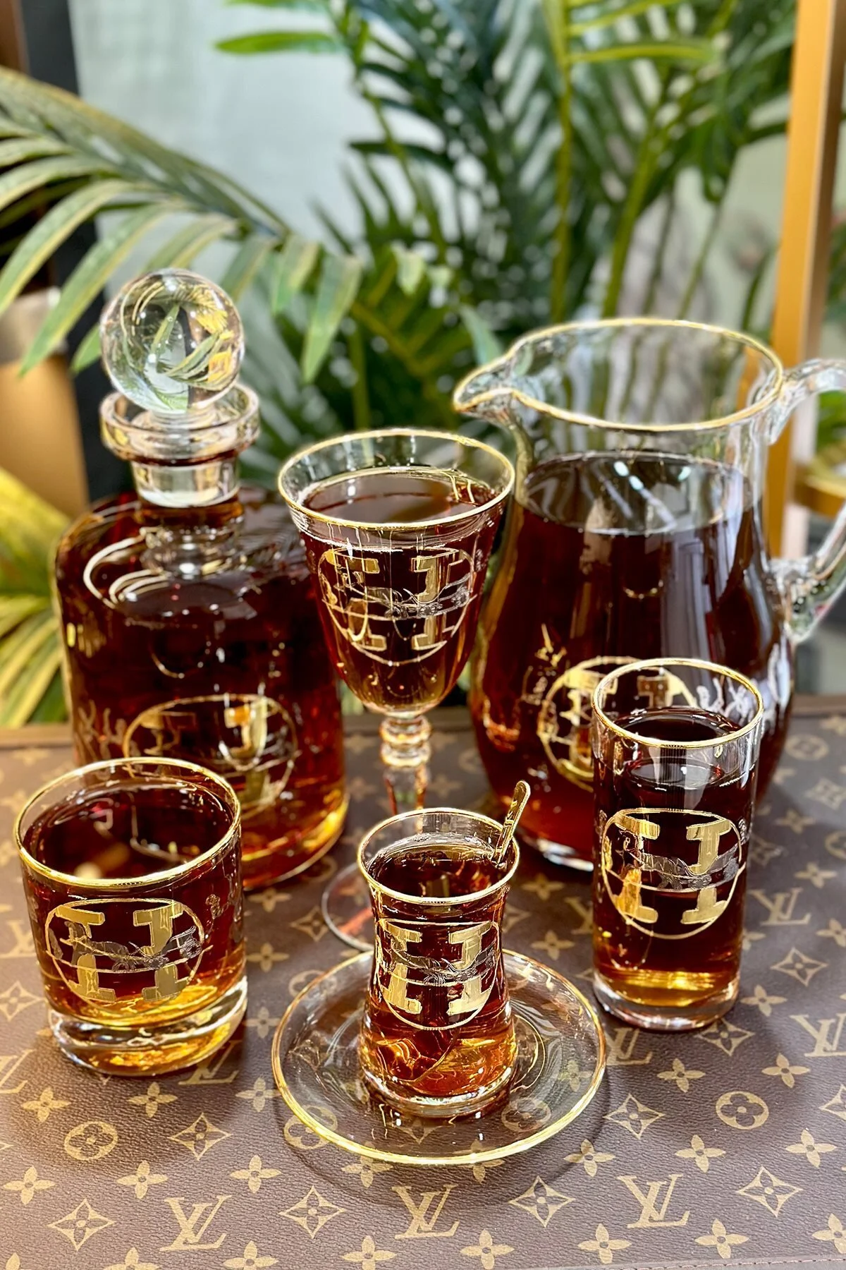 ARTER Home ست شیشه ای 26 تکه H الگوی طلا