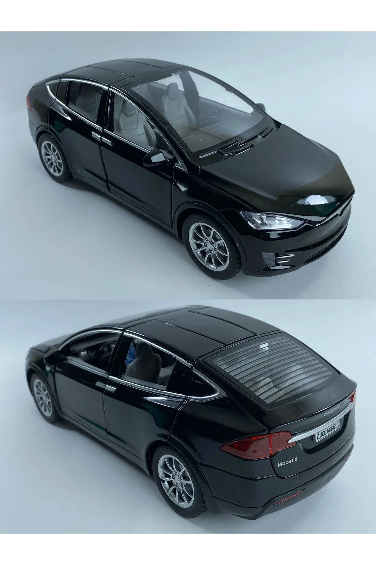 ماشین اسباب بازی DIE CAST TESLA MODEL COLLECTION 21CM CAR SOUND CHECK DROP METAL YILDIRIM OYUNCAK