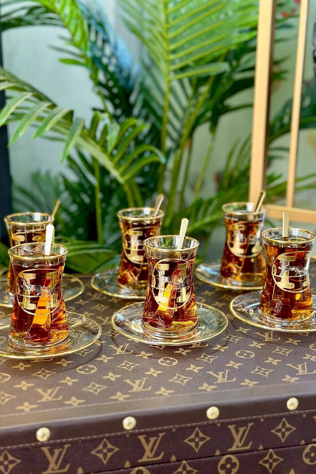 ARTER Home ست شیشه ای 26 تکه H الگوی طلا