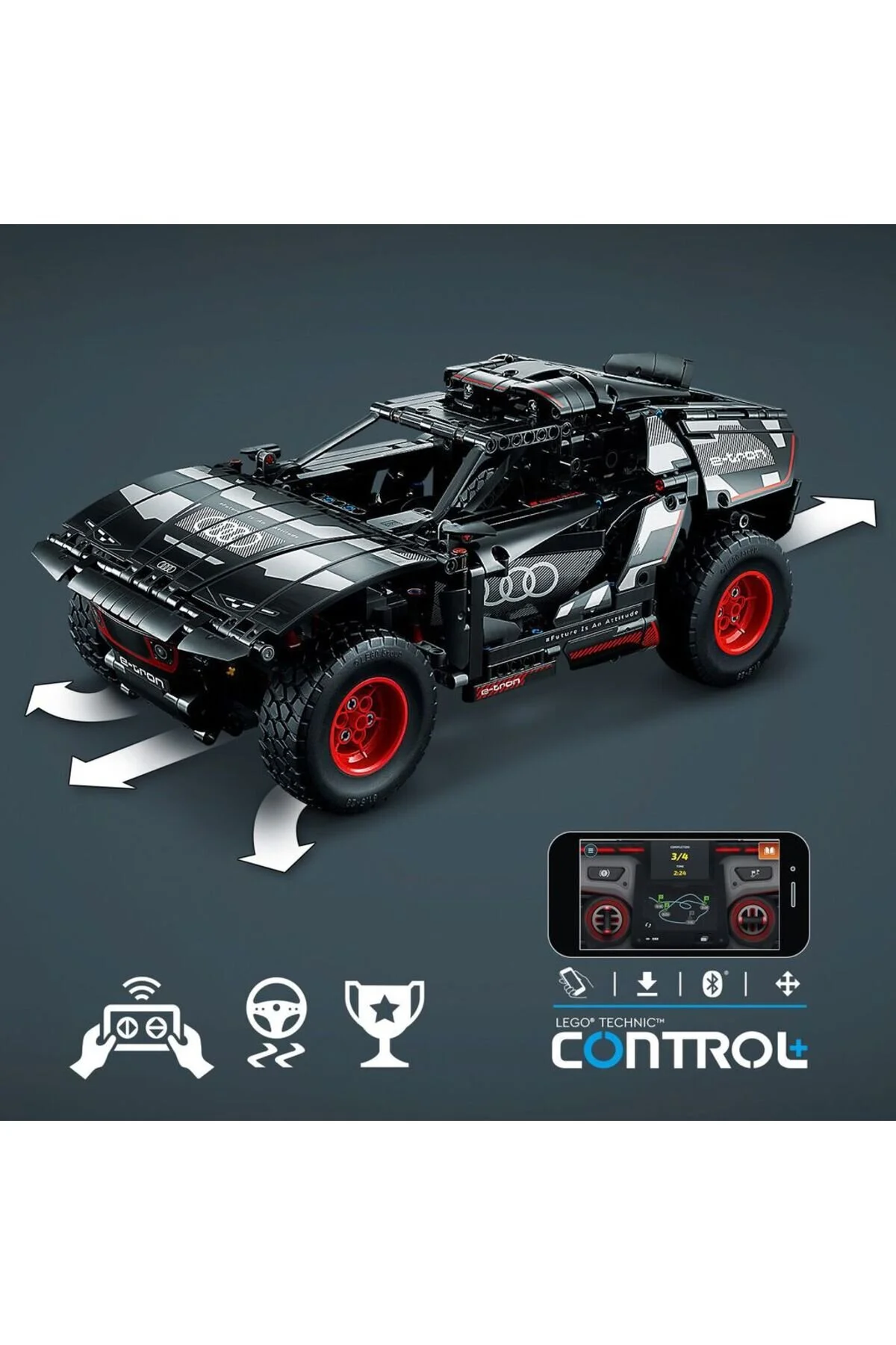 لگو و اسباب بازی های ساخت محور تکنیک AUDI RS Q E TRON 42160 LEGO