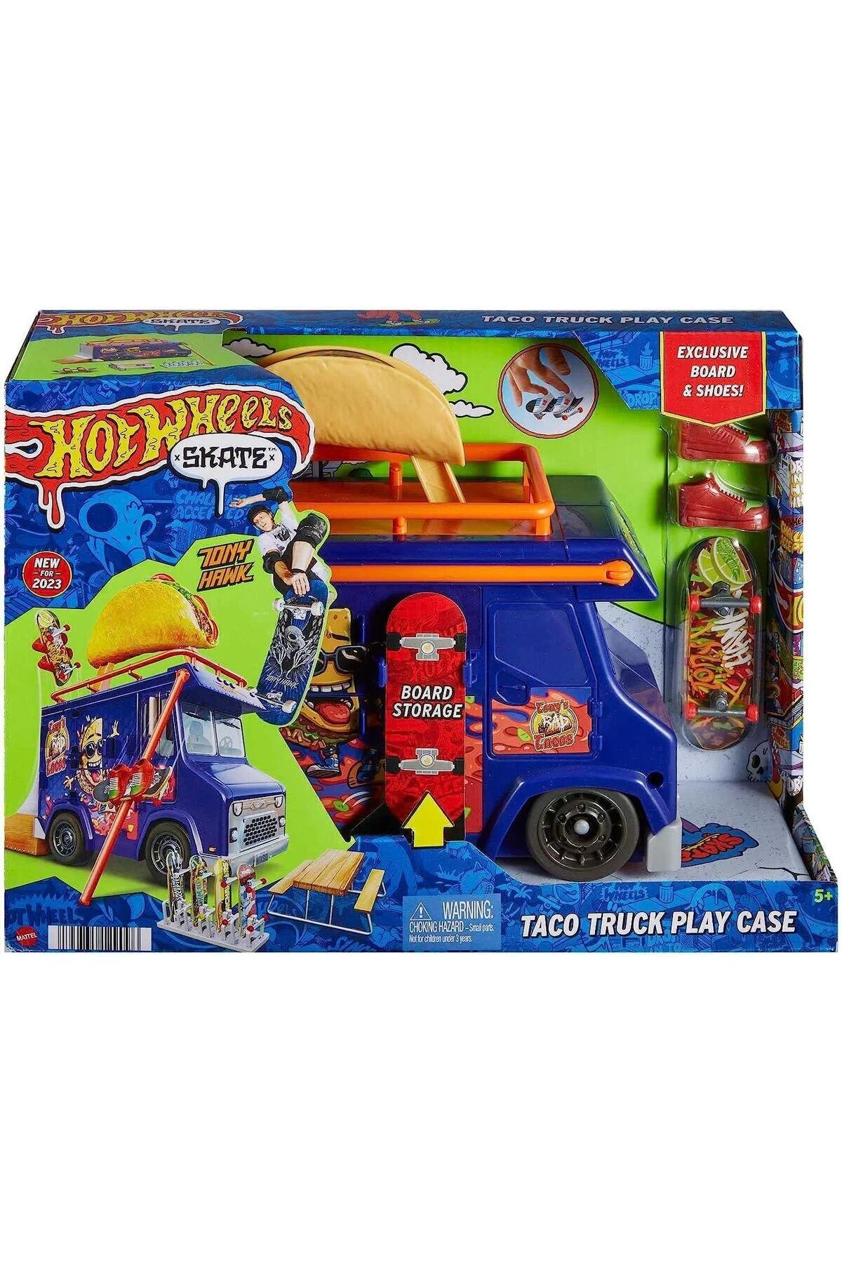 ست حرفه ای بازی اسکیت تاکو سبد خرید HMK00 HOT WHEELS